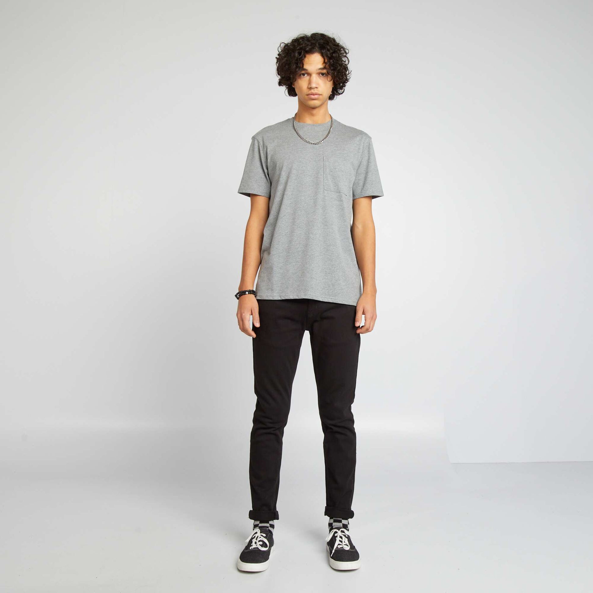 Jean slim uni NOIR