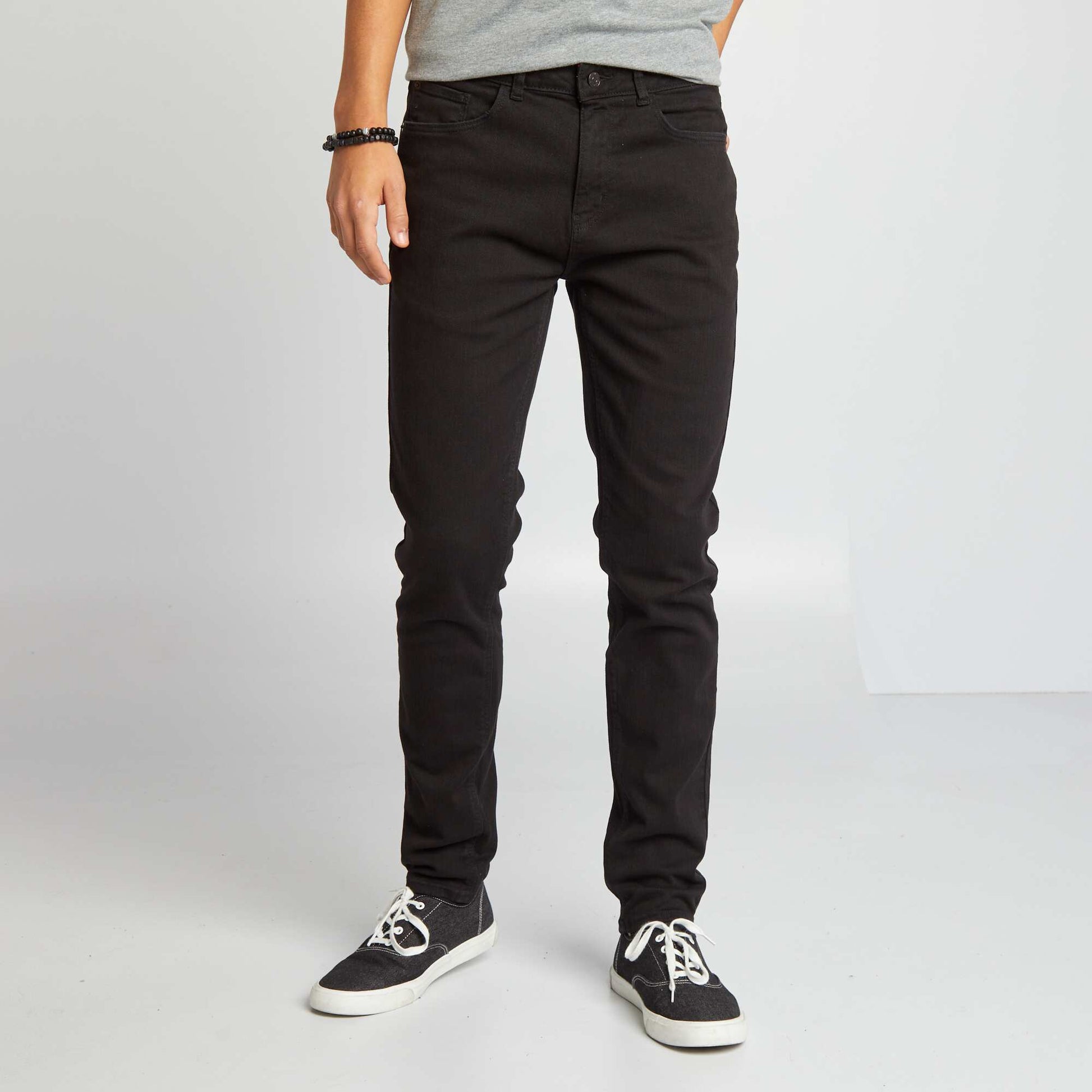 Jean slim uni NOIR