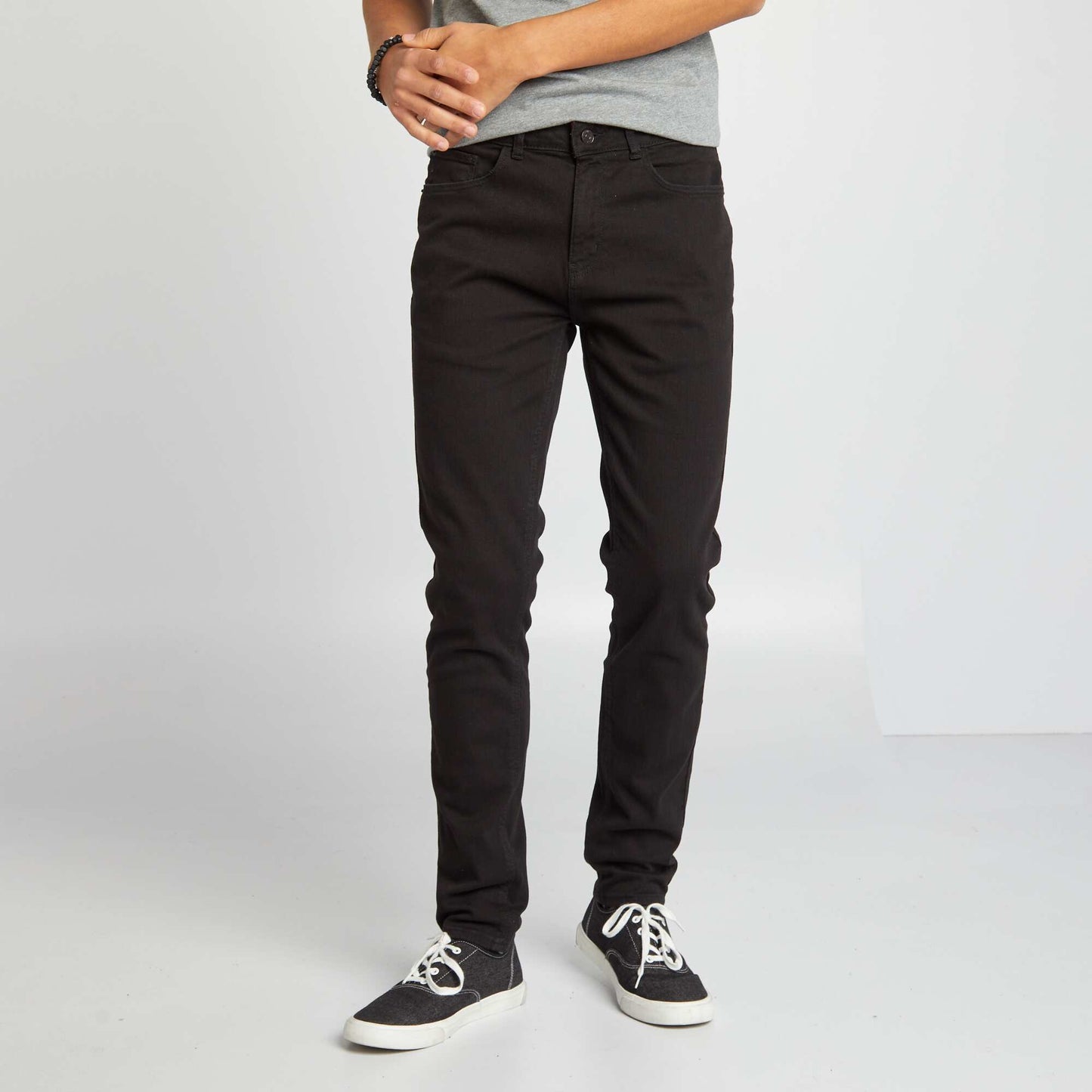 Jean slim uni NOIR