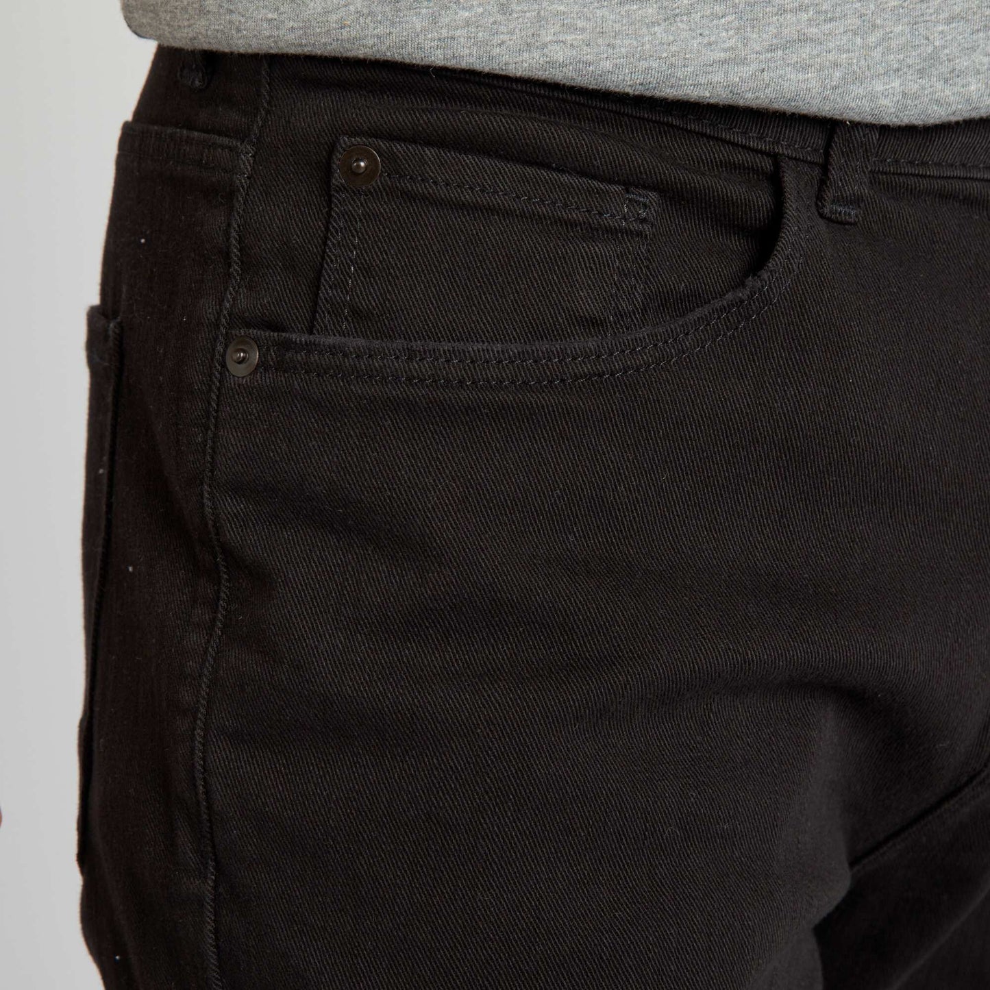 Jean slim uni NOIR