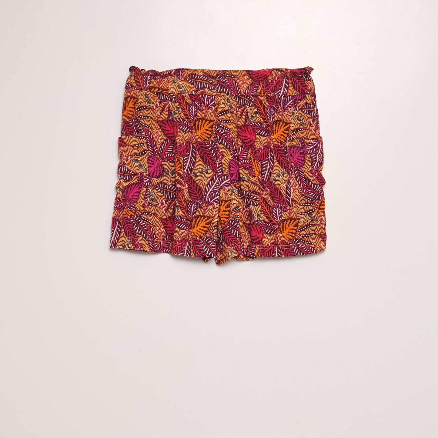 Short en maille crêpe ORANGE