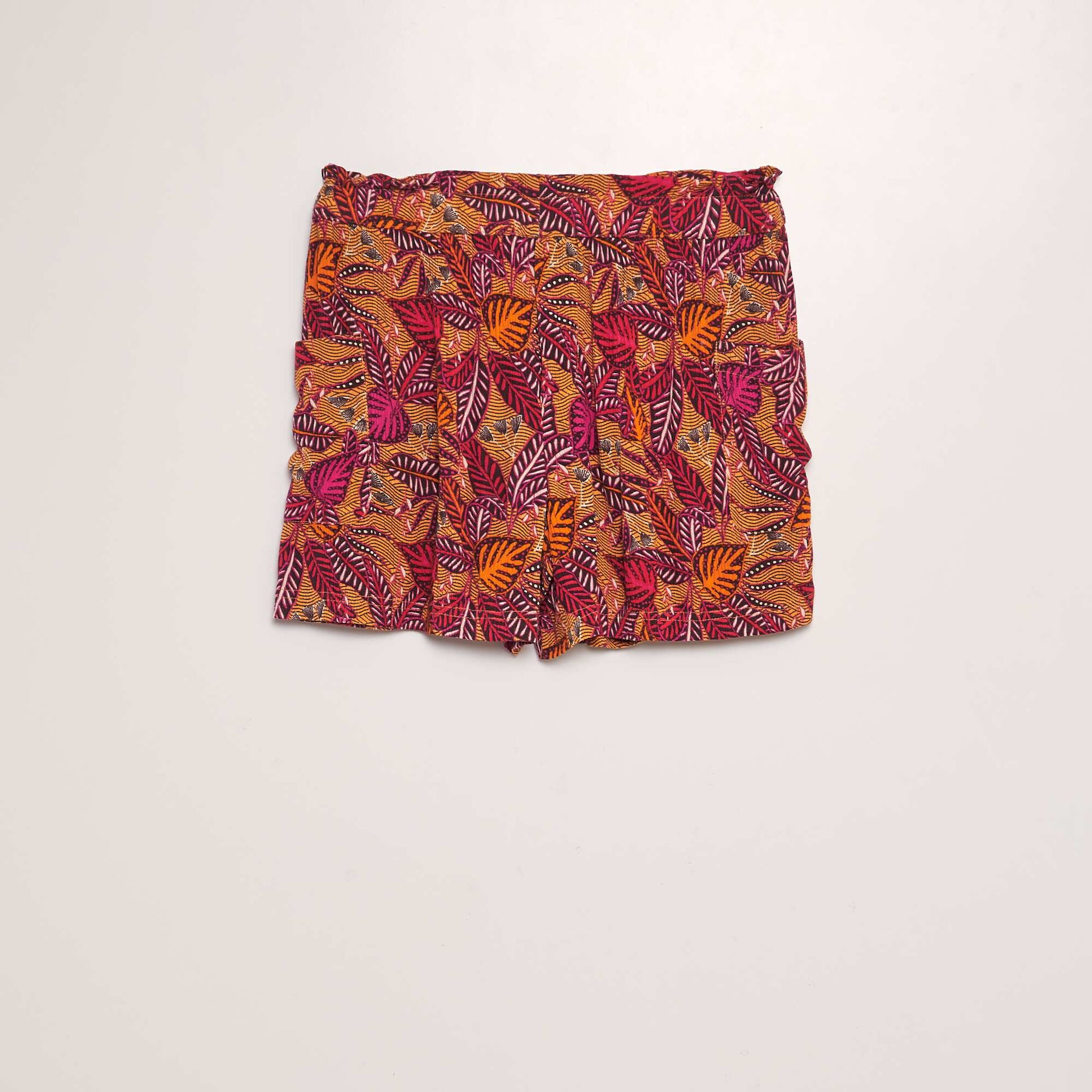 Short en maille crêpe ORANGE