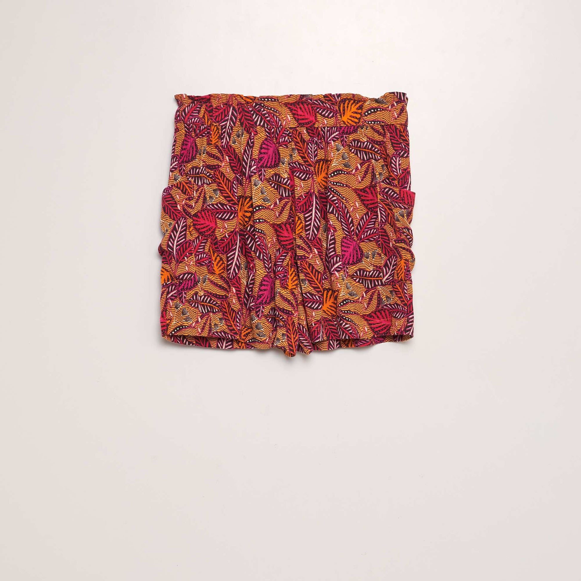Short en maille crêpe ORANGE