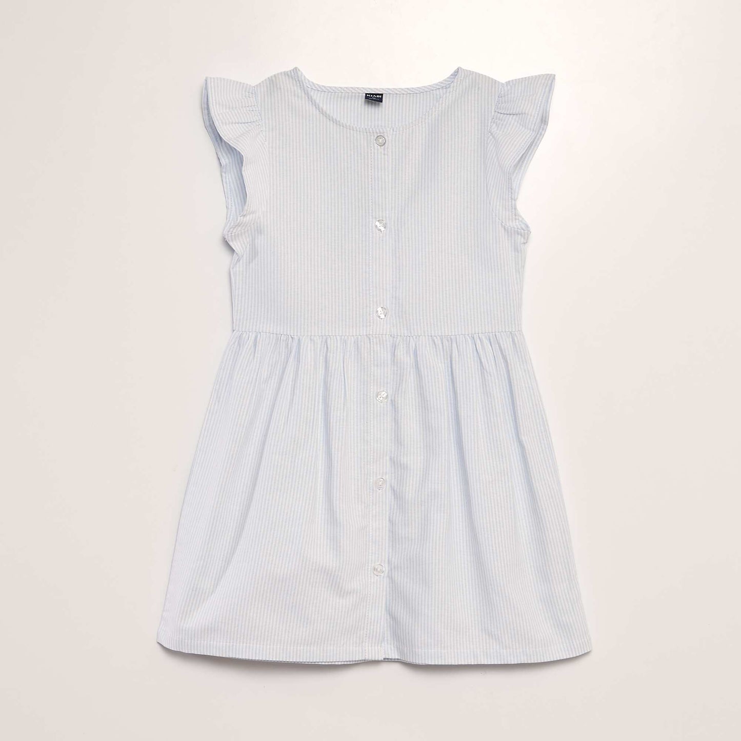 Robe à rayures en coton BLEU