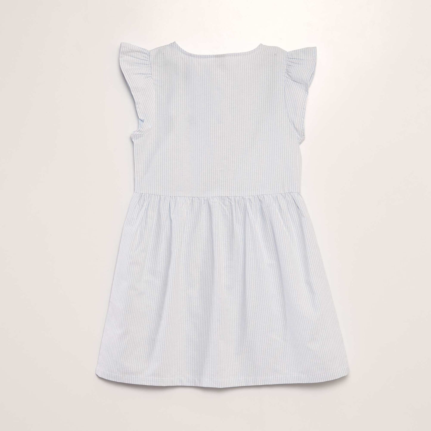 Robe à rayures en coton BLEU