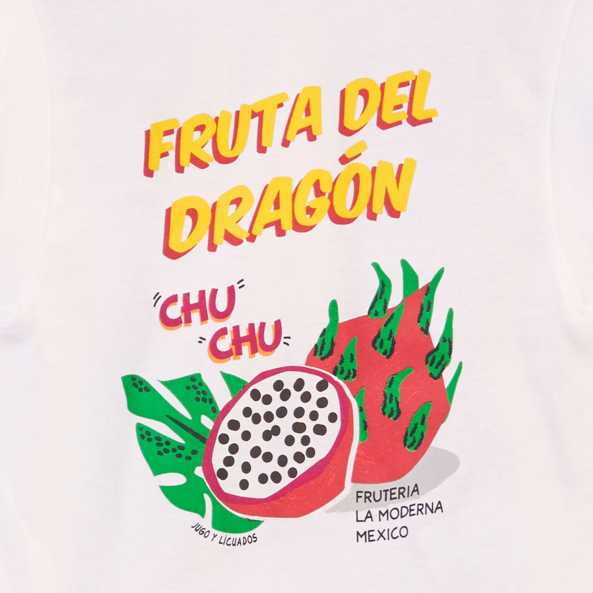 T-shirt en jersey avec manches très courtes BLANC