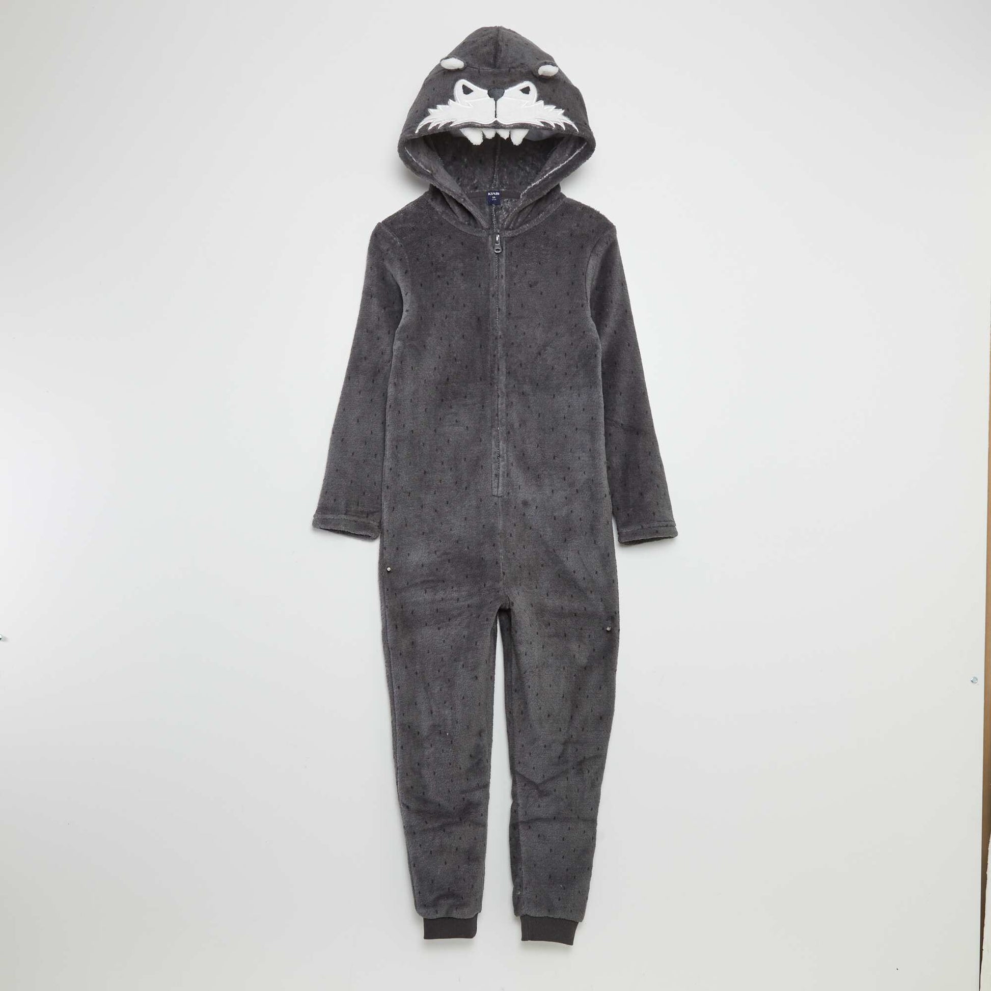 Combinaison de nuit en polaire 'ours' GRIS