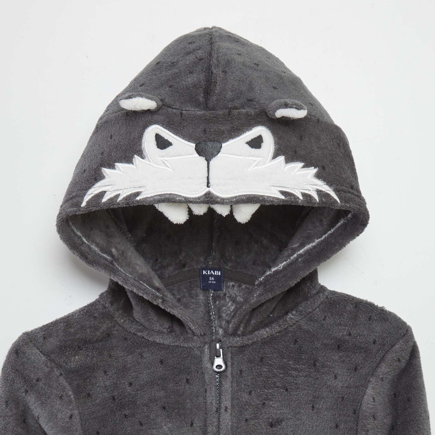 Combinaison de nuit en polaire 'ours' GRIS