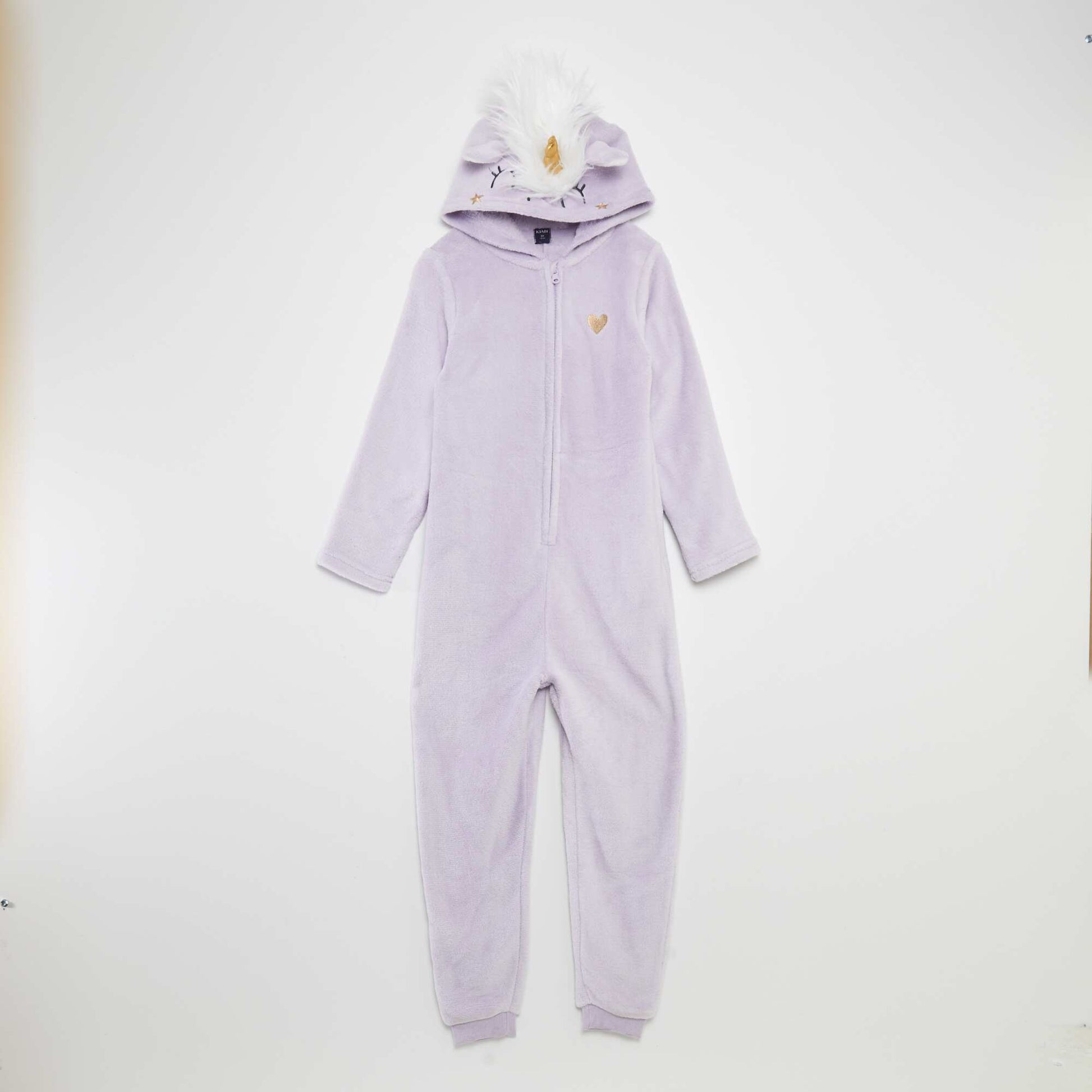 Combinaison de nuit en polaire VIOLET