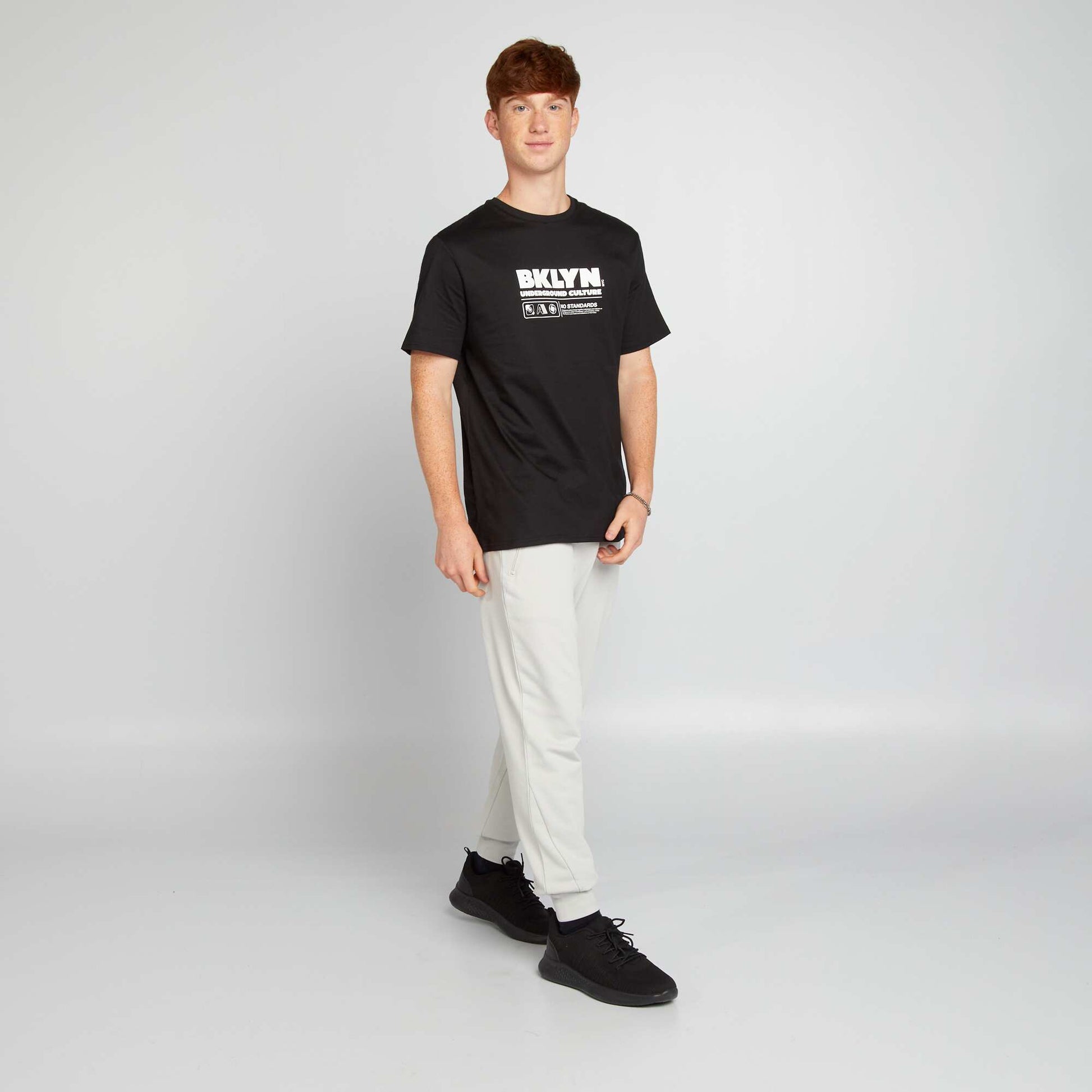 Pantalon de jogging en molleton léger GRIS