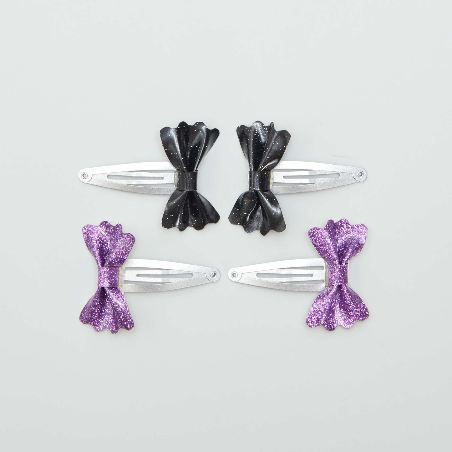 Lot de 4 barrettes - Halloween NOIR/VIOLET