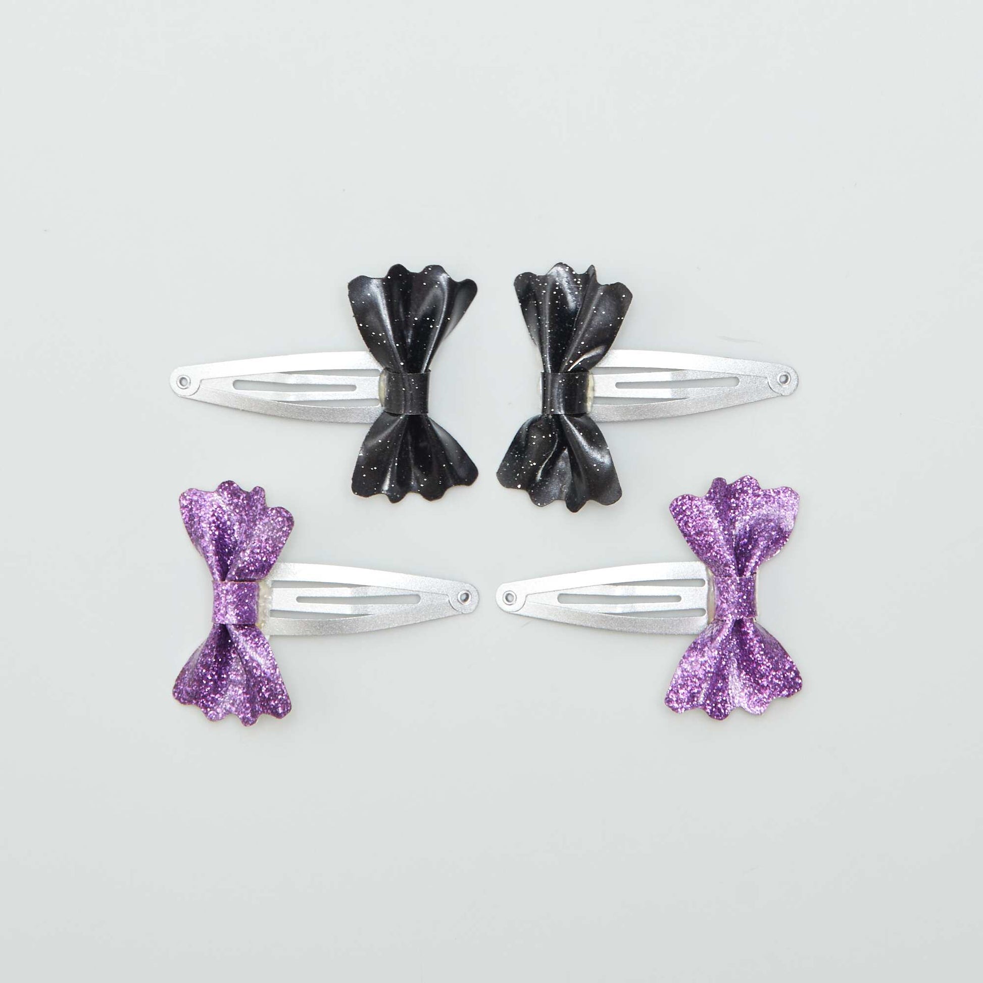 Lot de 4 barrettes - Halloween NOIR/VIOLET