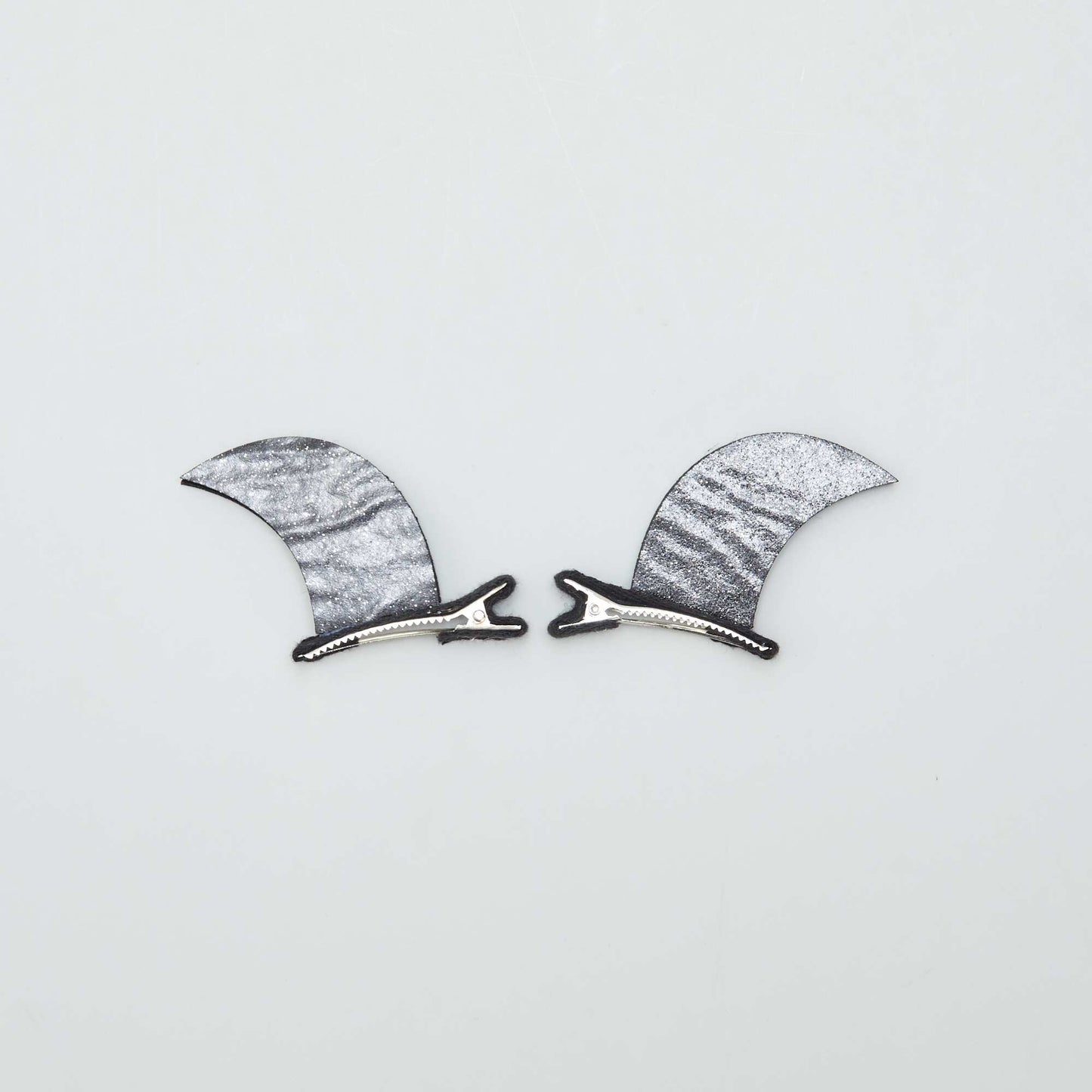Lot de 2 barrettes pailletées Halloween NOIR