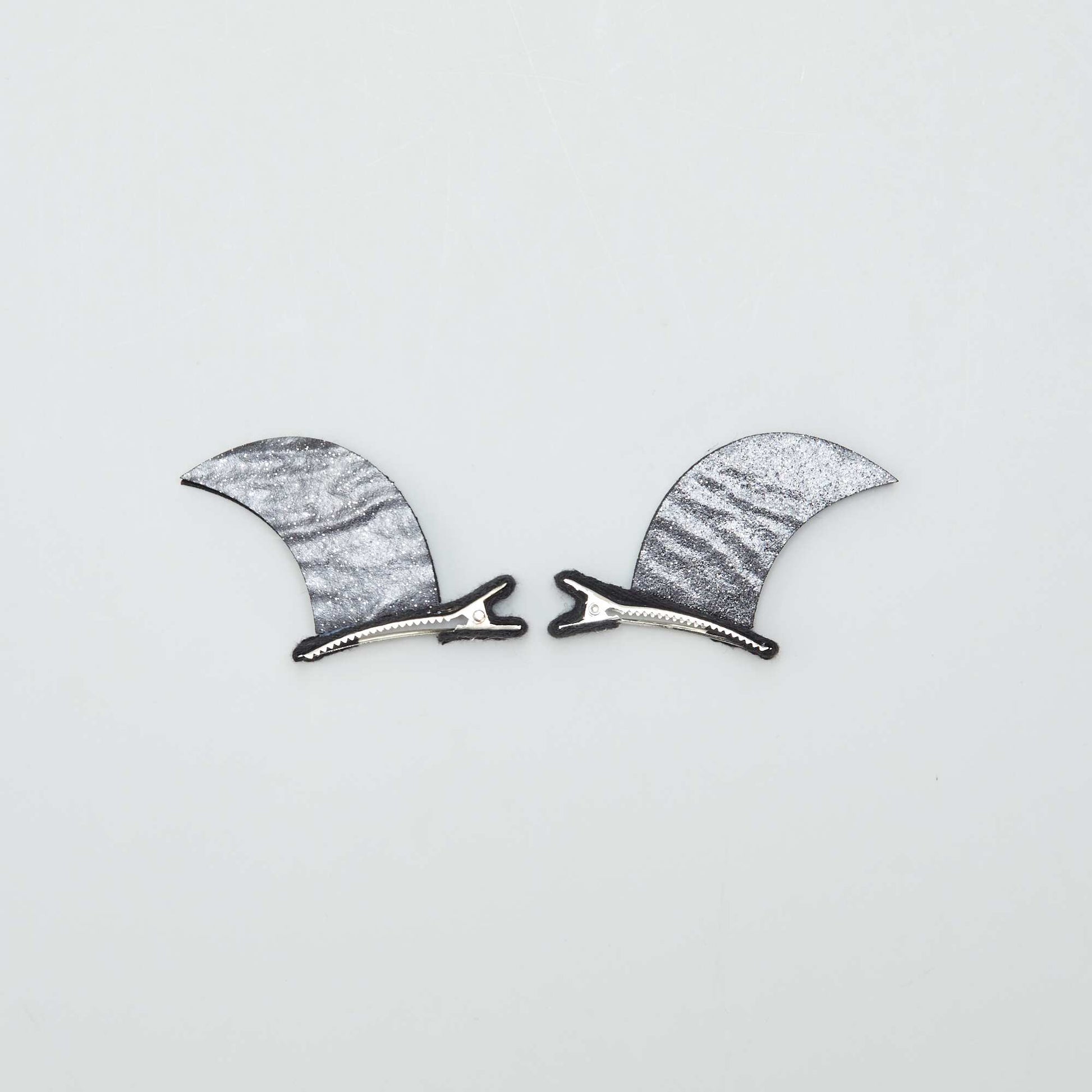 Lot de 2 barrettes pailletées Halloween NOIR