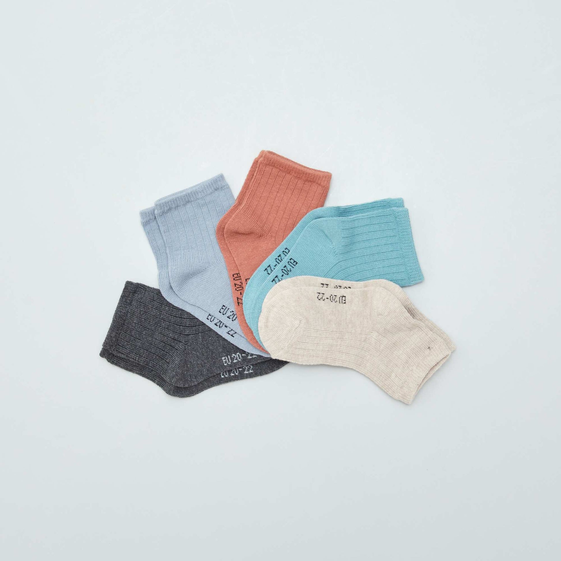 Lot de 3 paires de chaussettes naissance BLEU