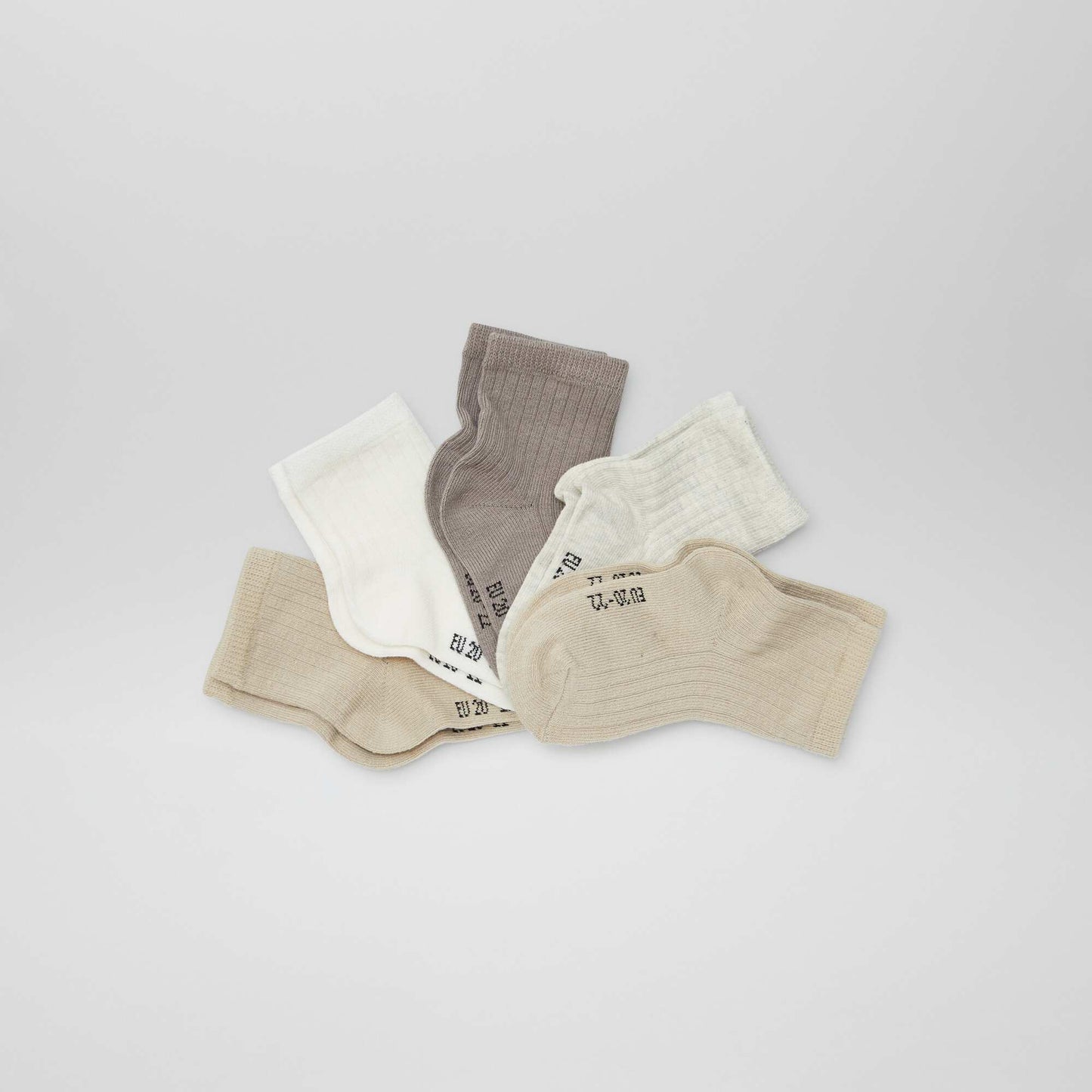 Lot de 3 paires de chaussettes naissance BEIGE