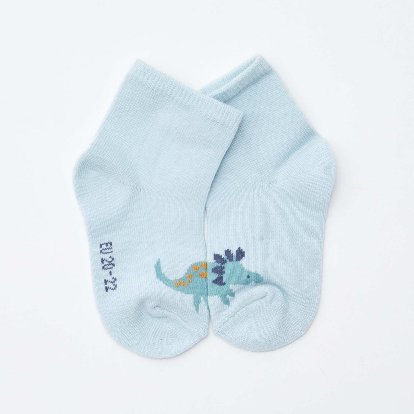 Lot de 5 paires de chaussettes en maille stretch BLEU/JAUNE