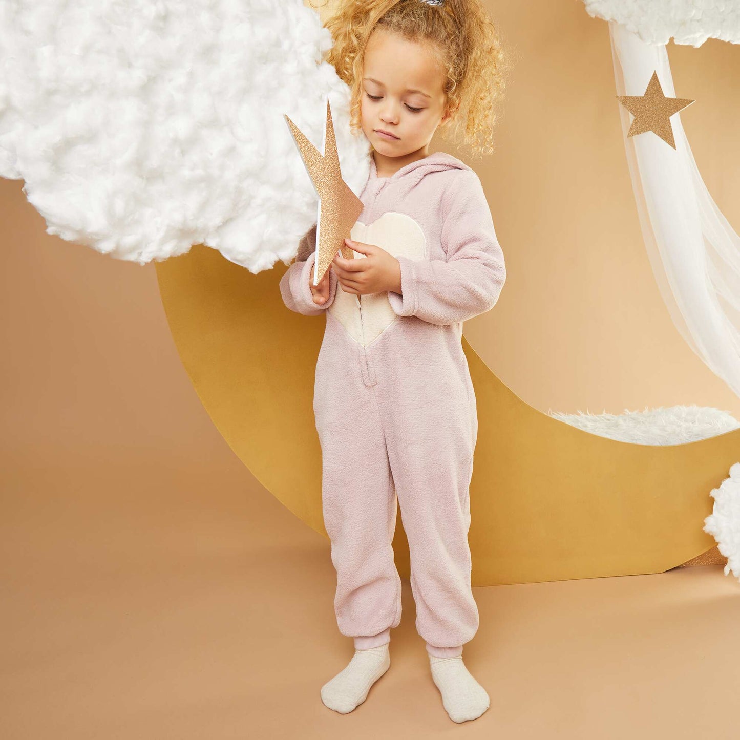 Combinaison de nuit en polaire 'hibou' ROSE