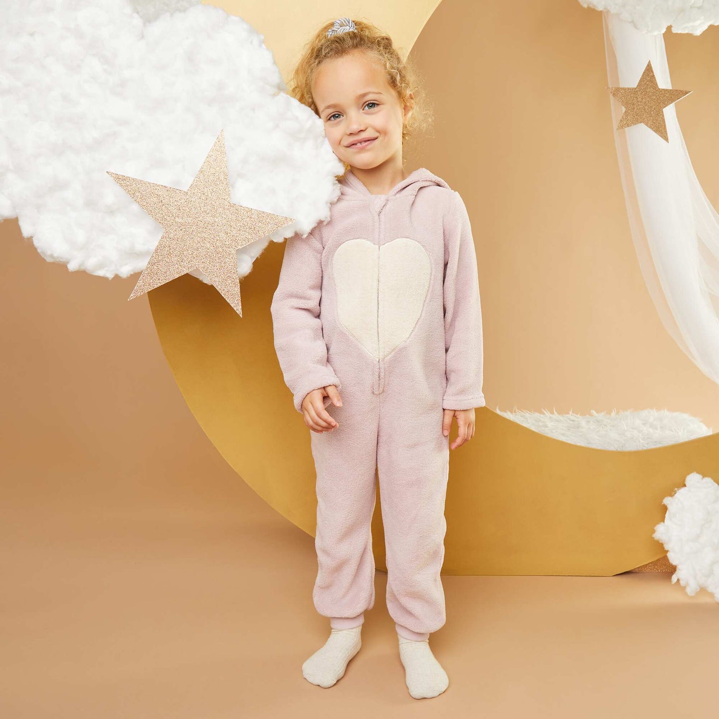 Combinaison de nuit en polaire 'hibou' ROSE