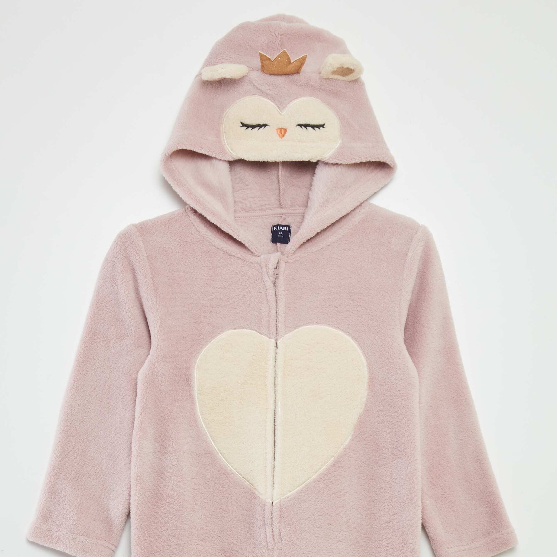 Combinaison de nuit en polaire 'hibou' ROSE