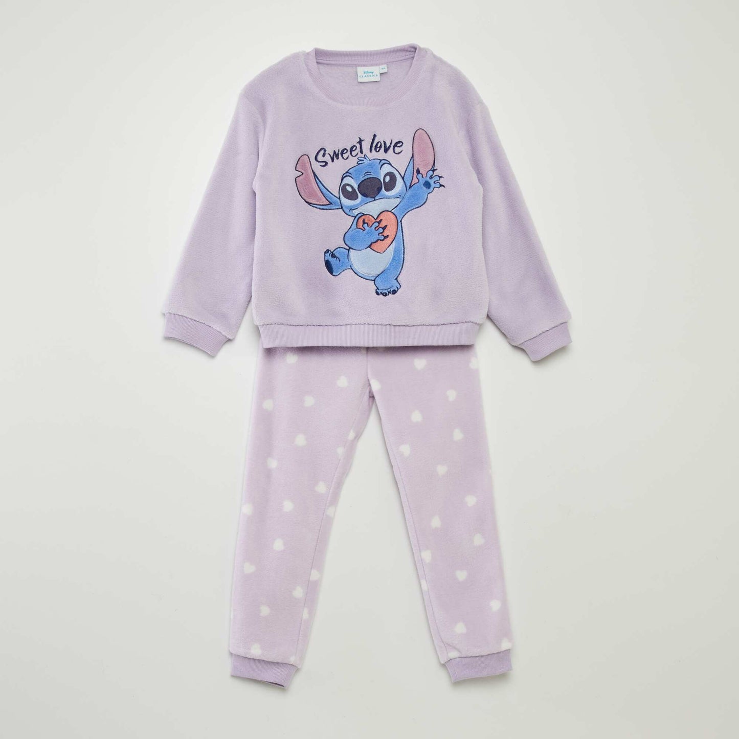 Ensemble pyjama polaire 'Stitch' 'Disney' - 2 pièces VIOLET