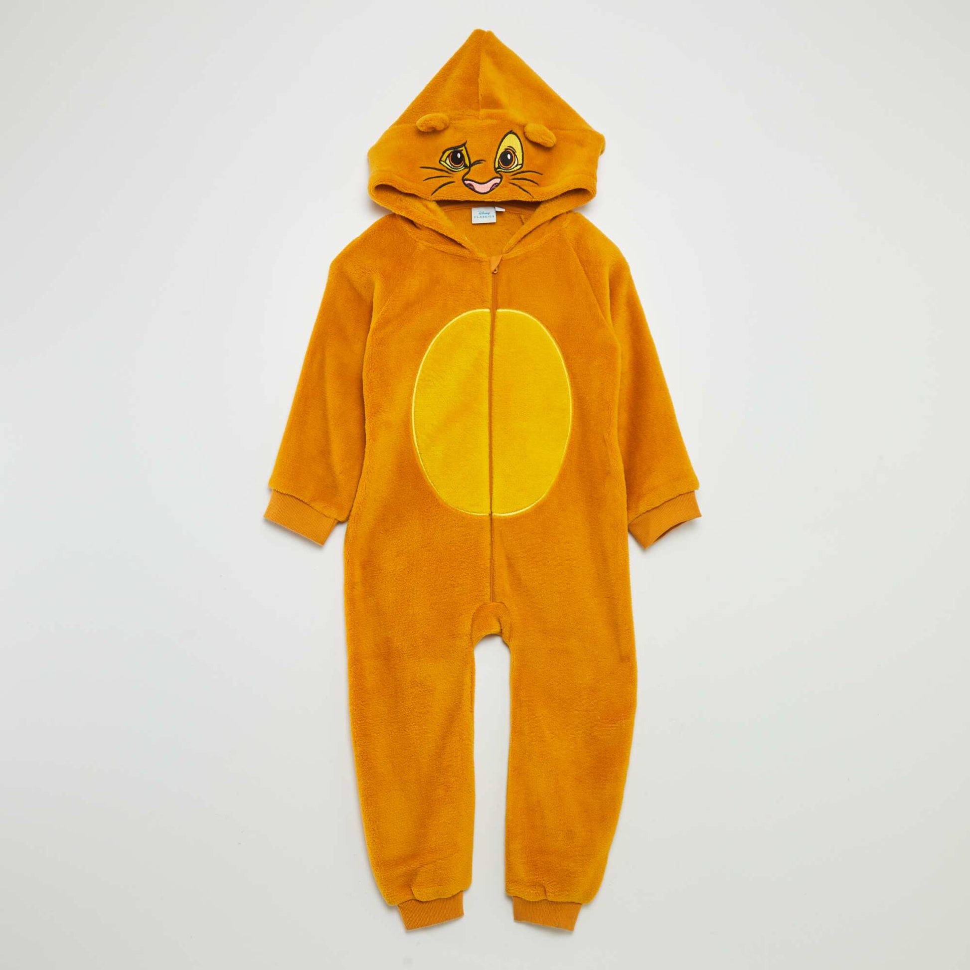 Combinaison de nuit en polaire 'Roi Lion' JAUNE
