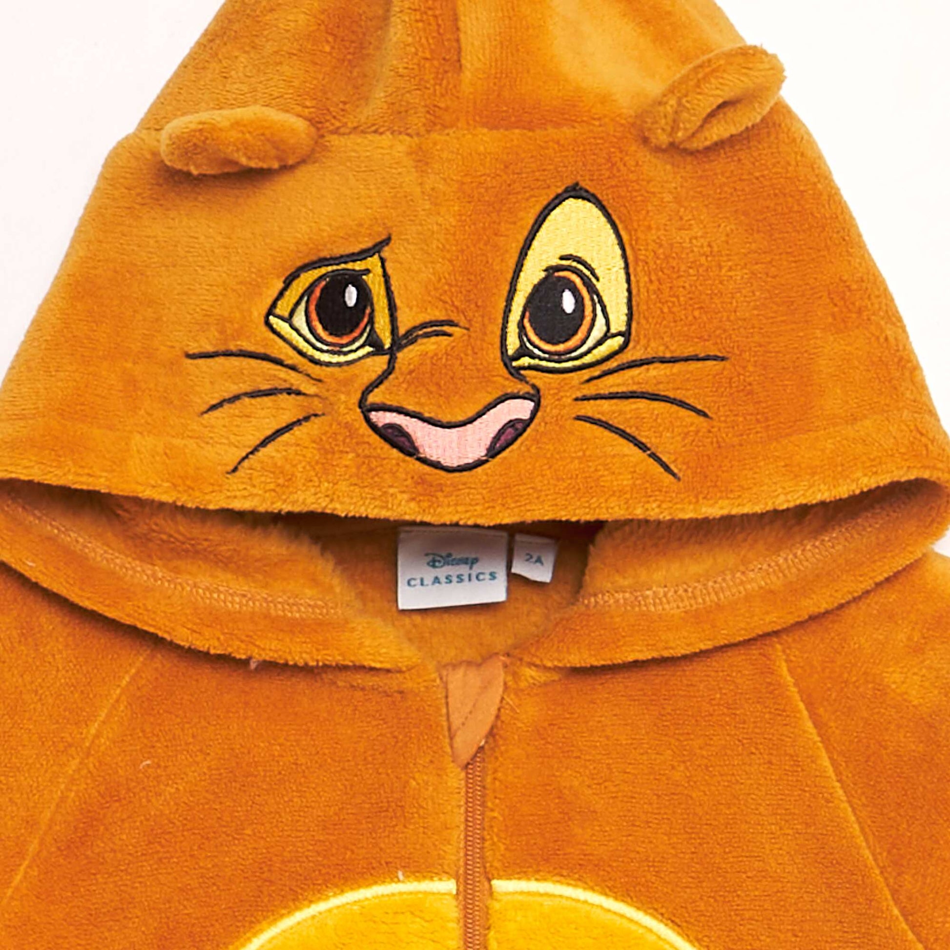 Combinaison de nuit en polaire 'Roi Lion' JAUNE
