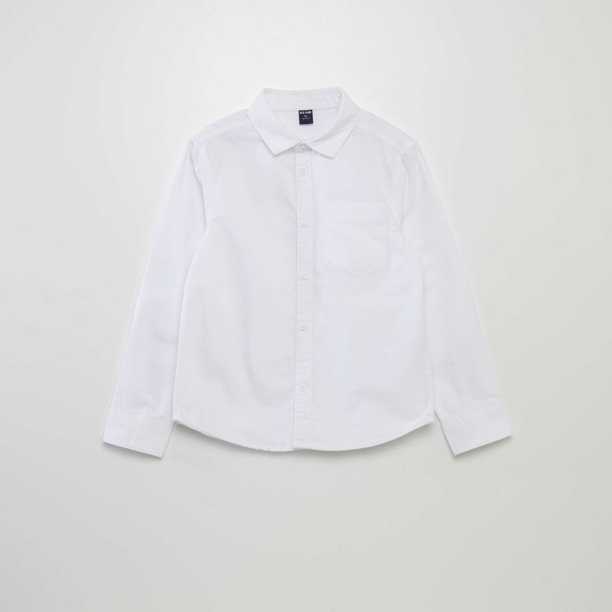 Chemise manches longues oxford BLANC