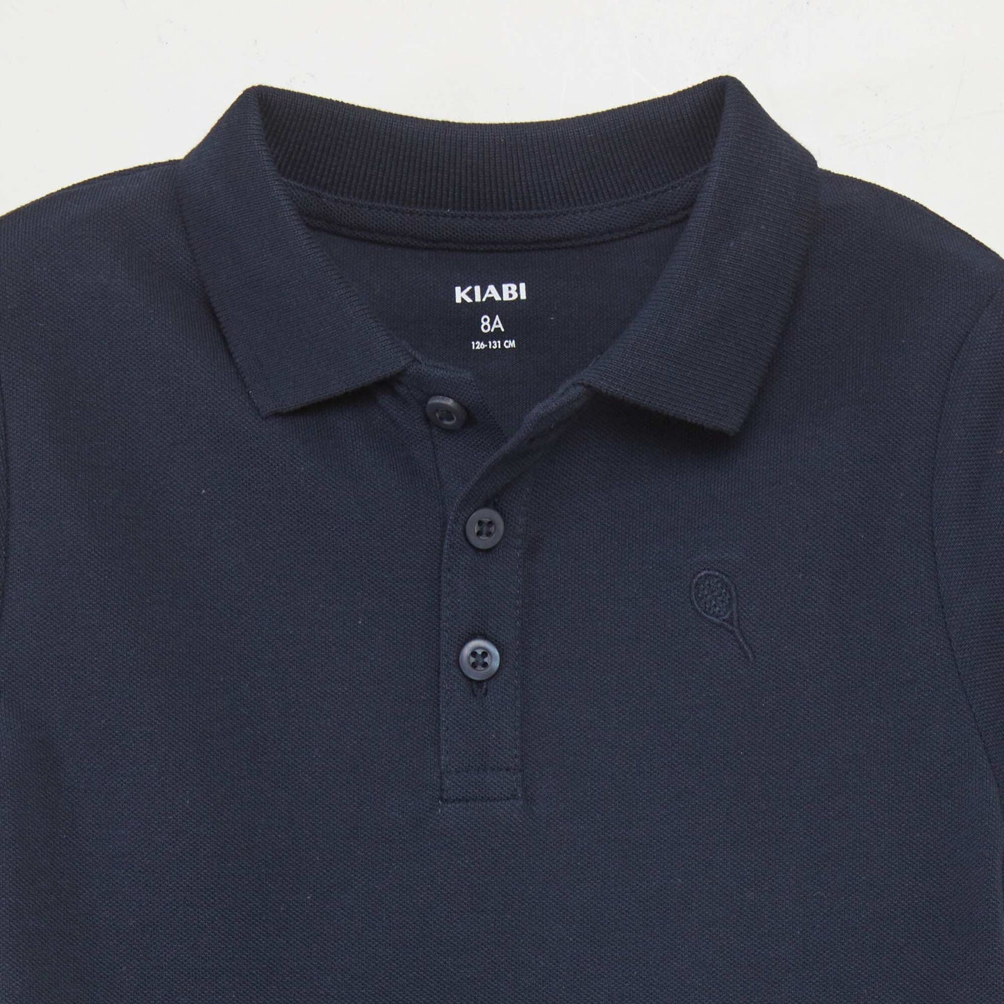 Polo basique en coton BLEU