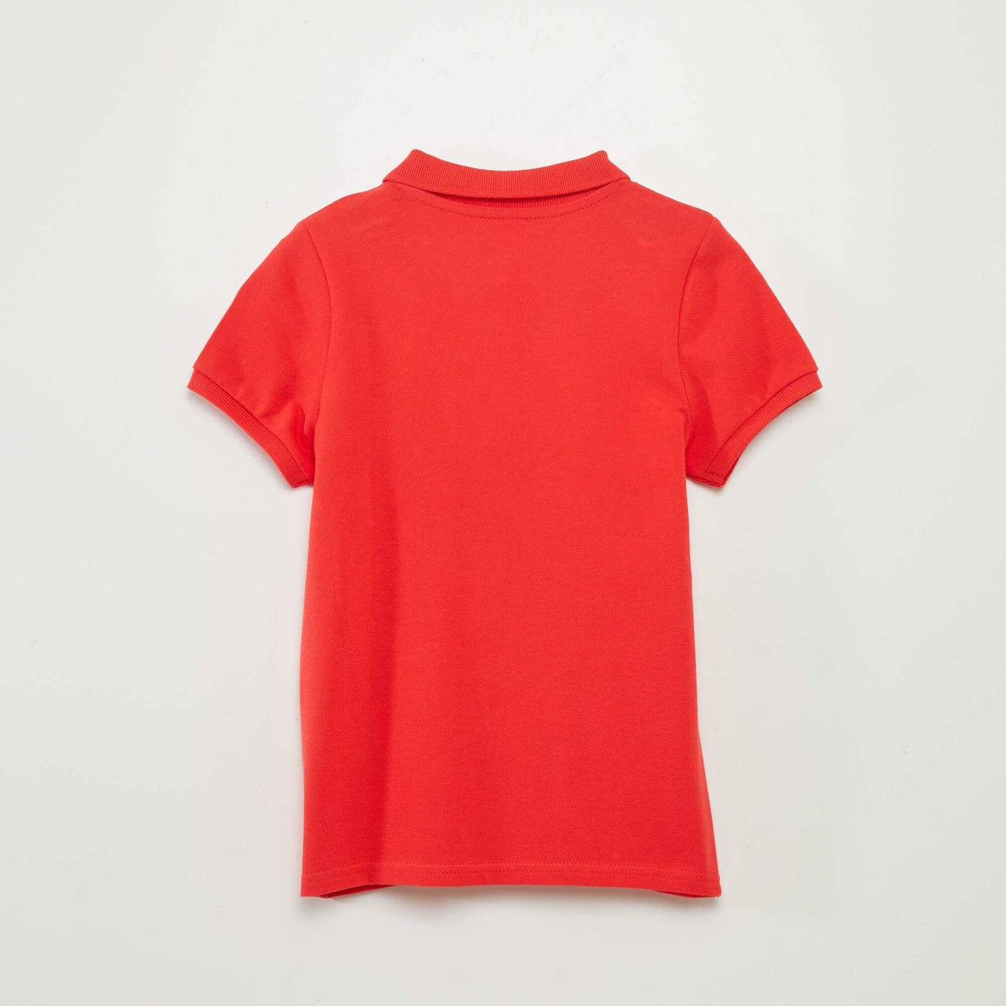 Polo basique en coton ROUGE