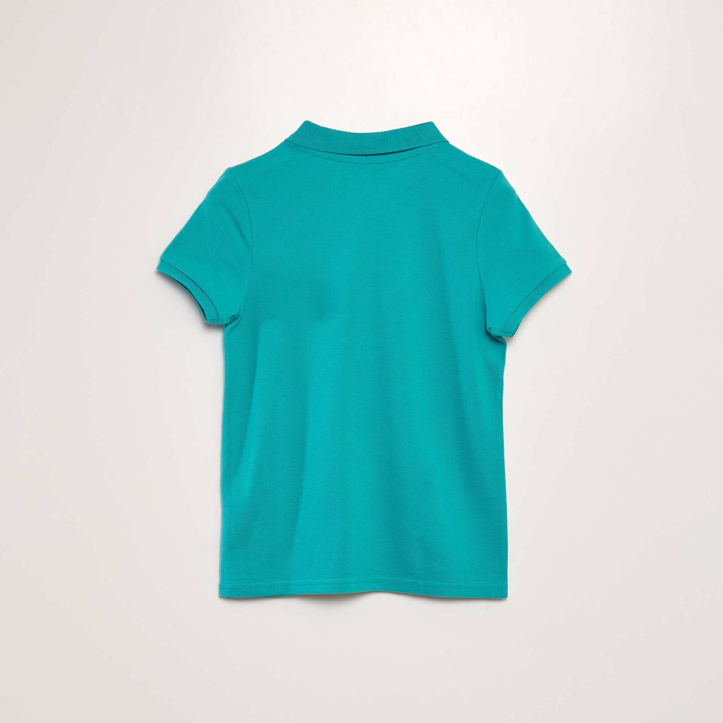 Polo basique en coton BLEU