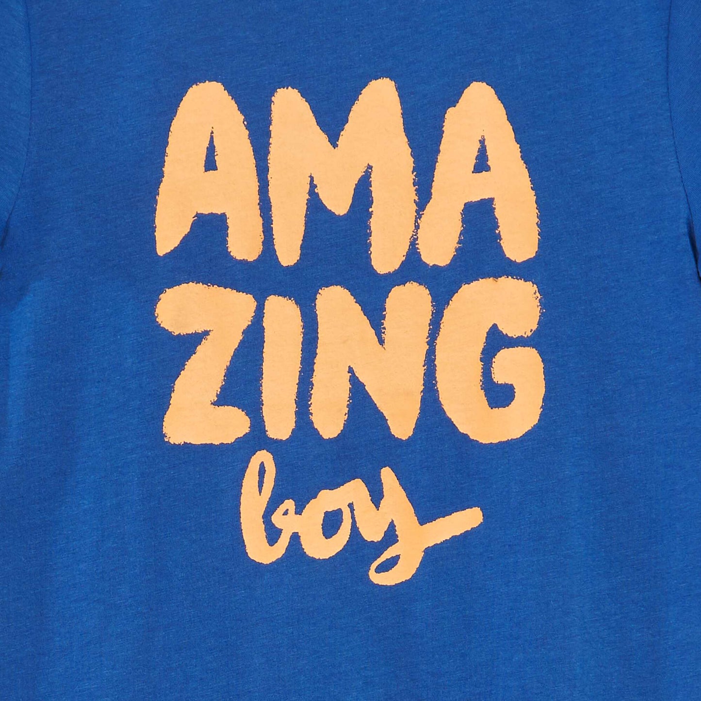 T-shirt en jersey à col rond BLEU