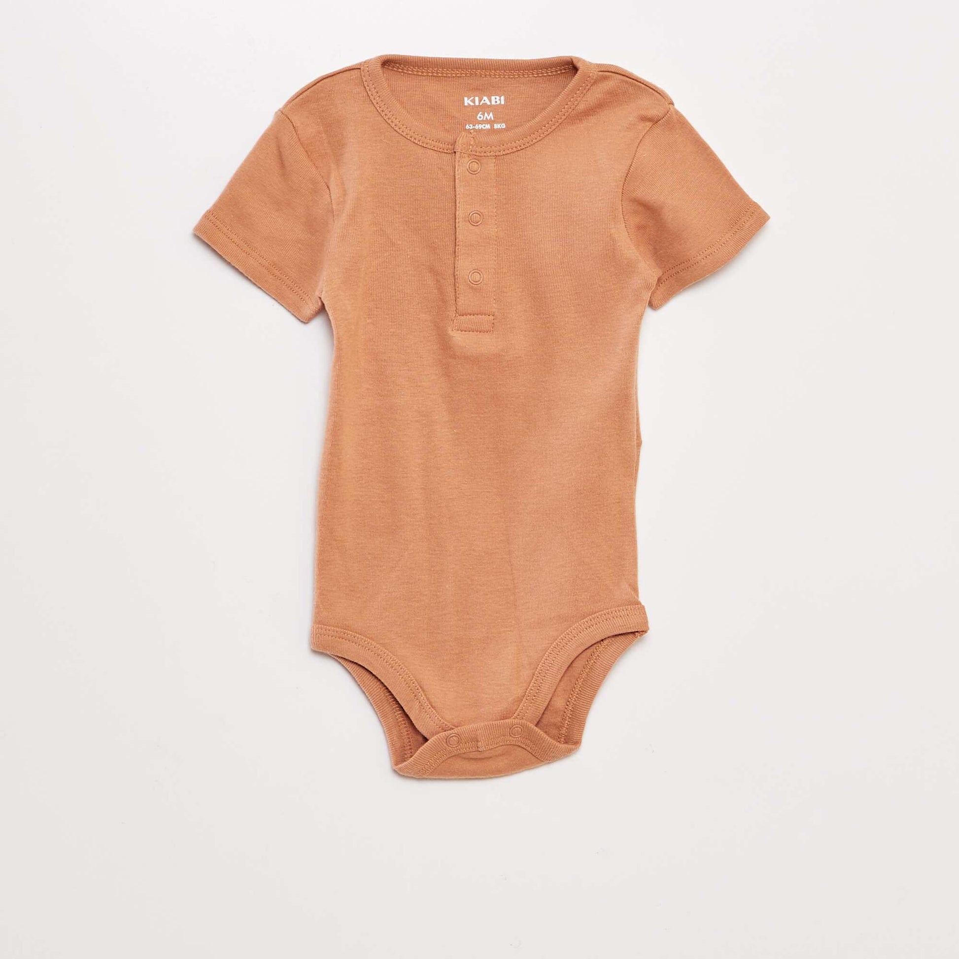 Lot de 3 Bodies manches courtes BEIGE/ROSE