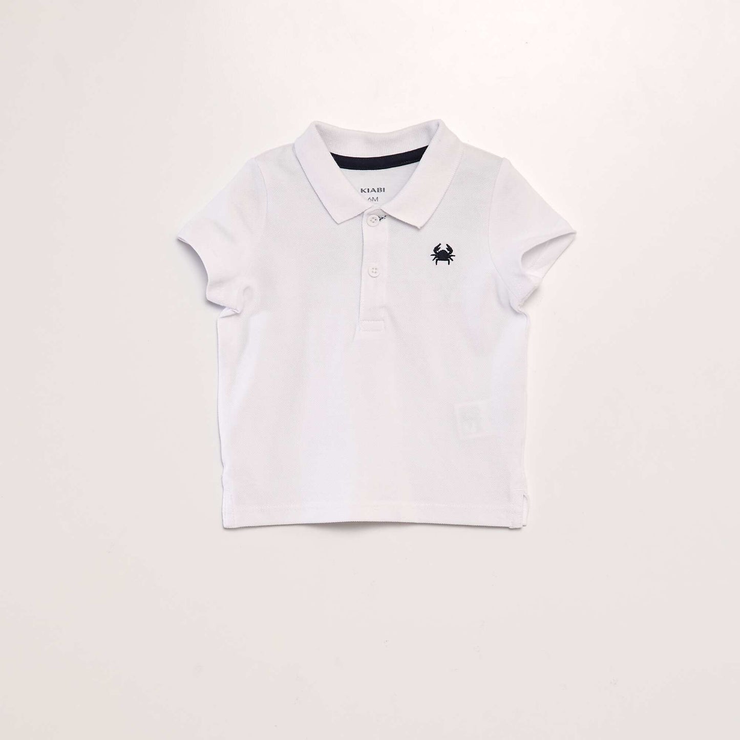 Polo en piqué de coton BLANC