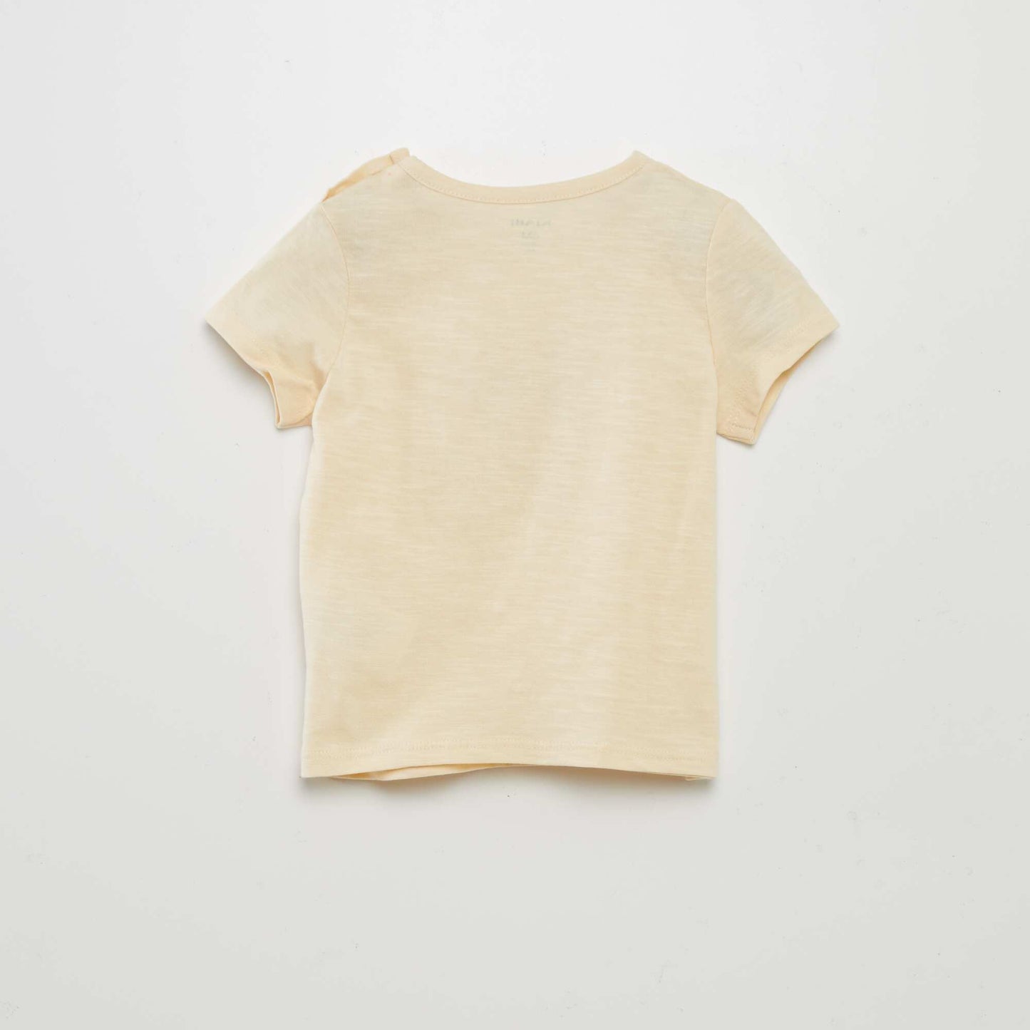 Tee-shirt chiné imprimé renard BEIGE