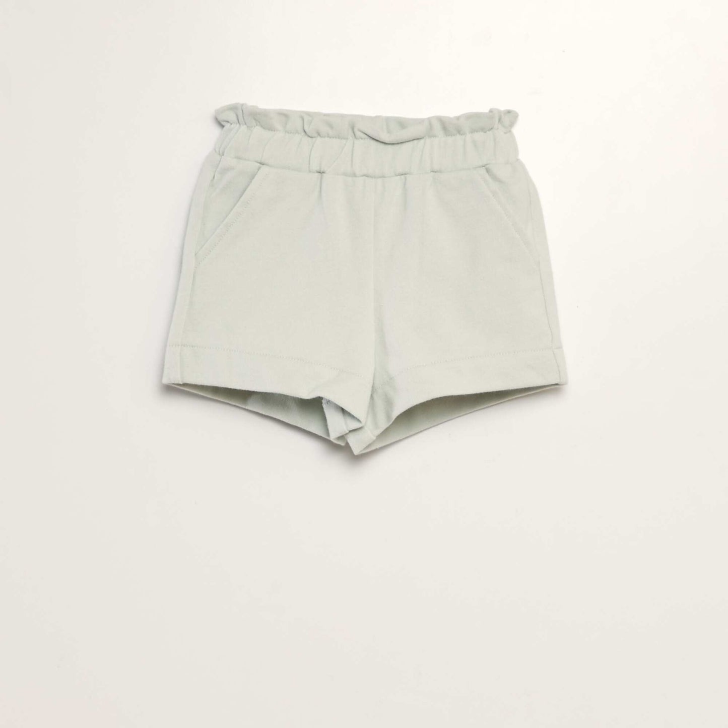 Short en molleton fin BLEU