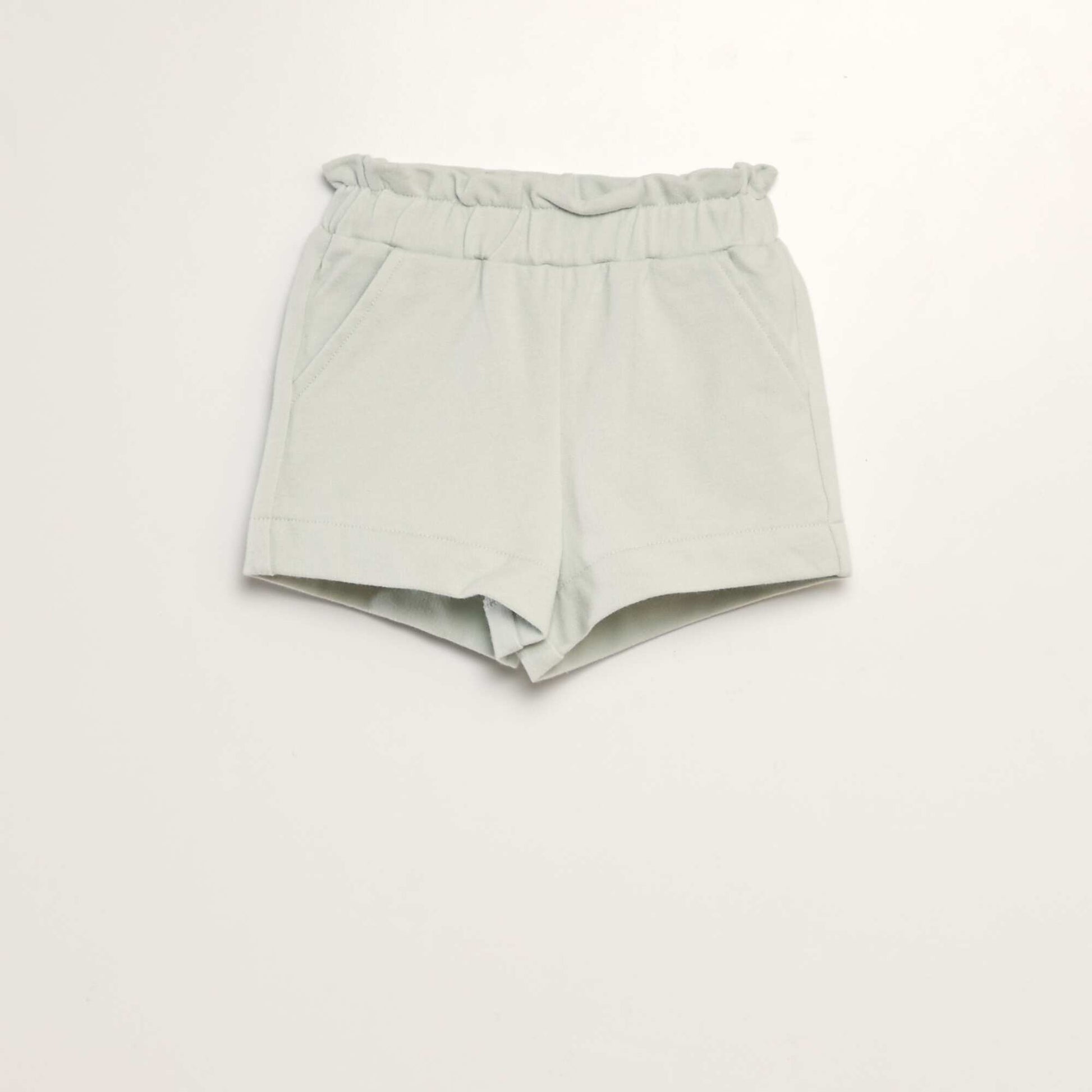 Short en molleton fin BLEU