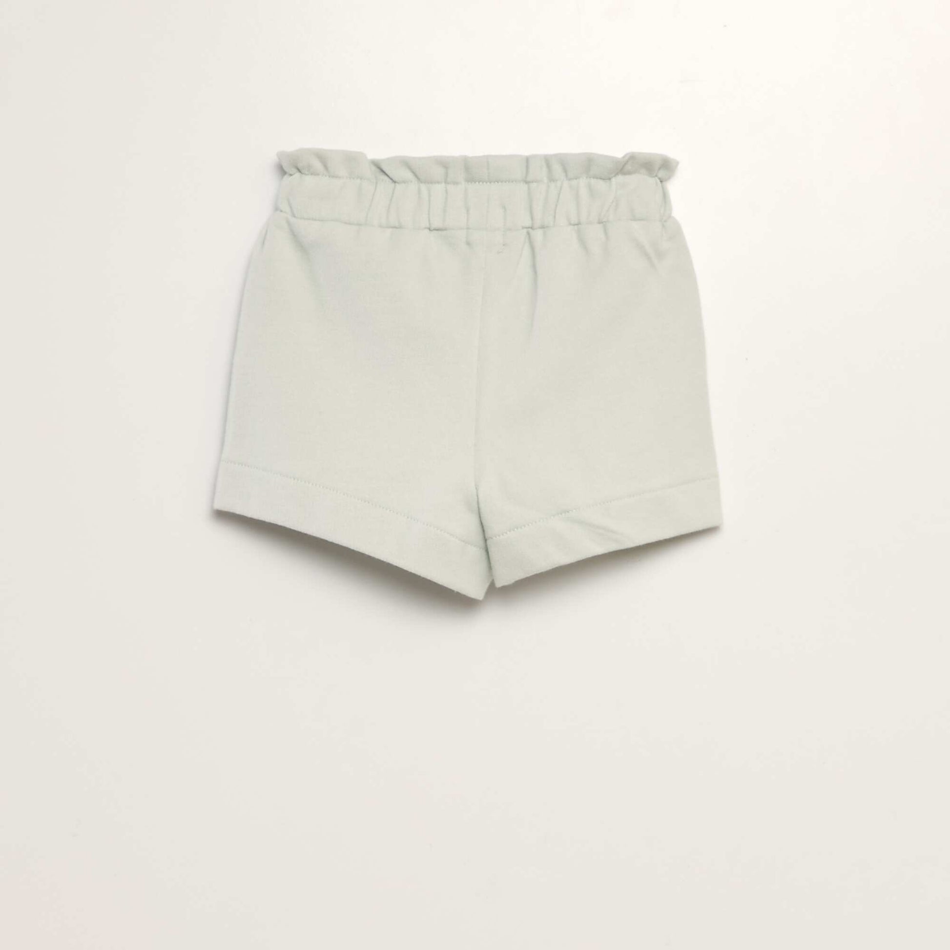 Short en molleton fin BLEU