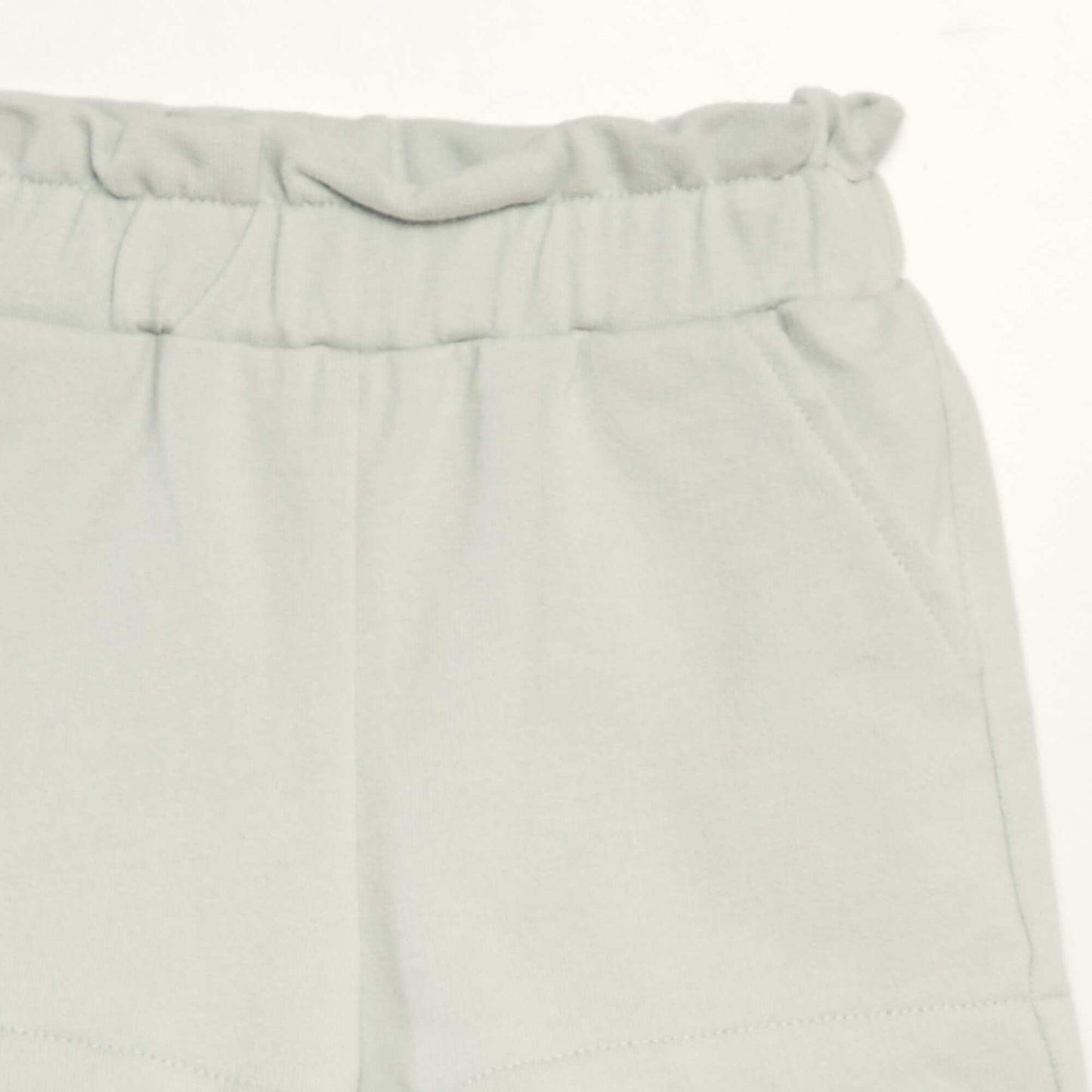 Short en molleton fin BLEU