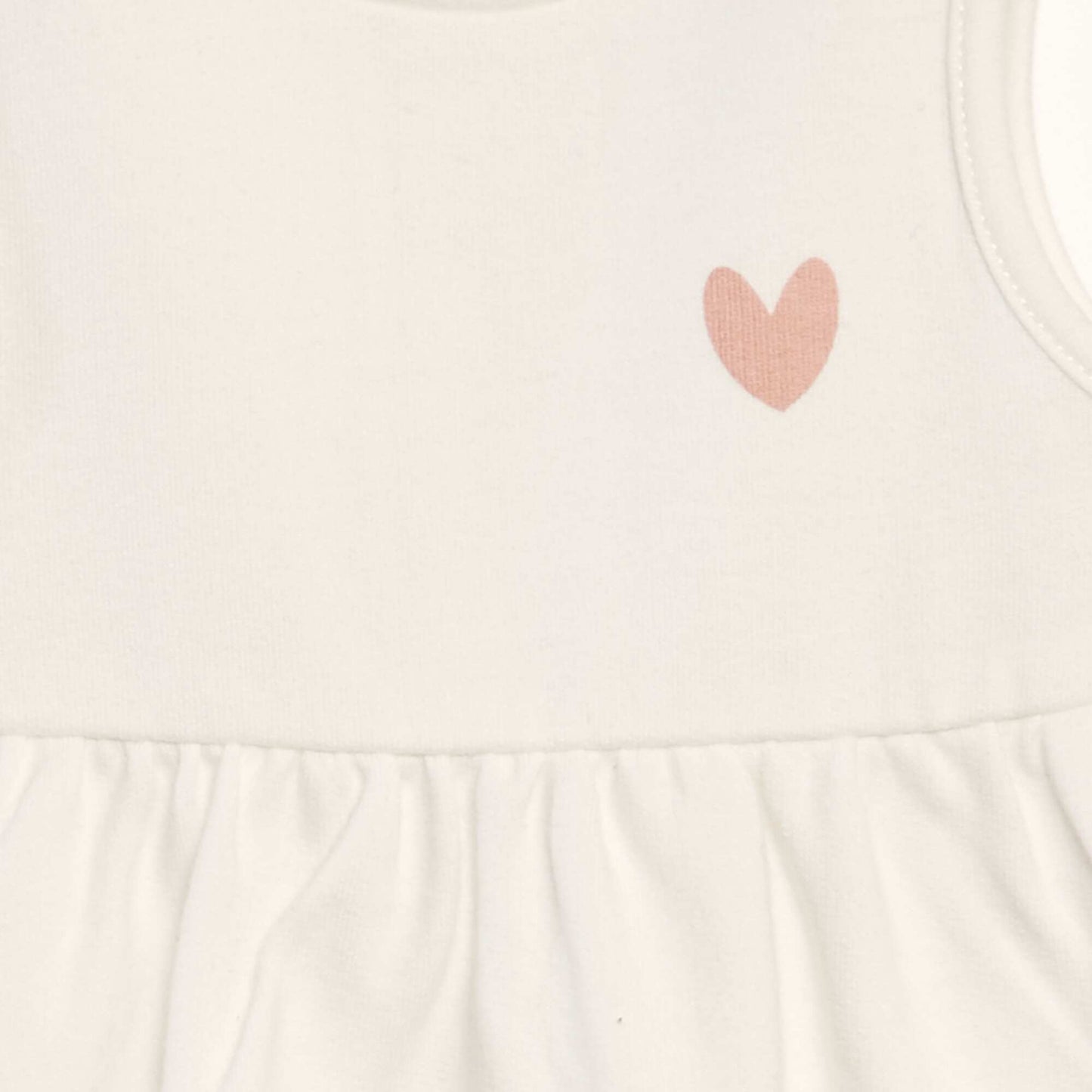 Robe évasée sans manches BLANC