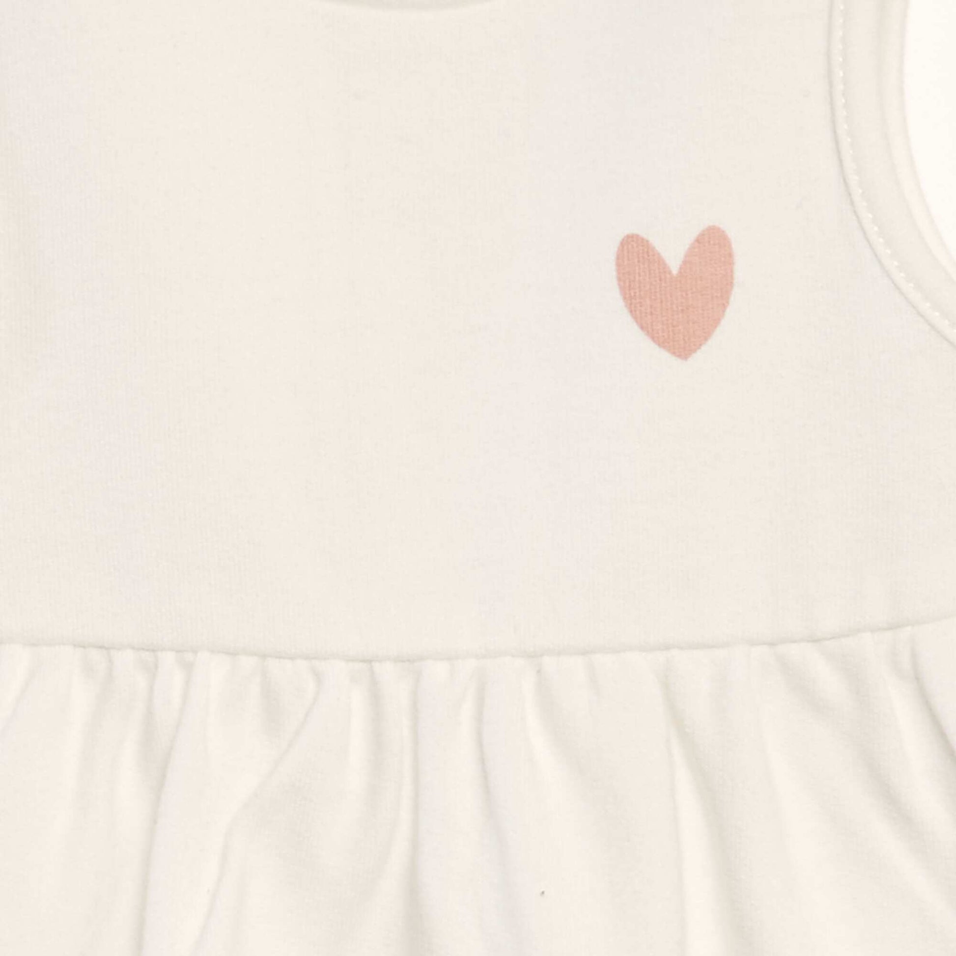 Robe évasée sans manches BLANC