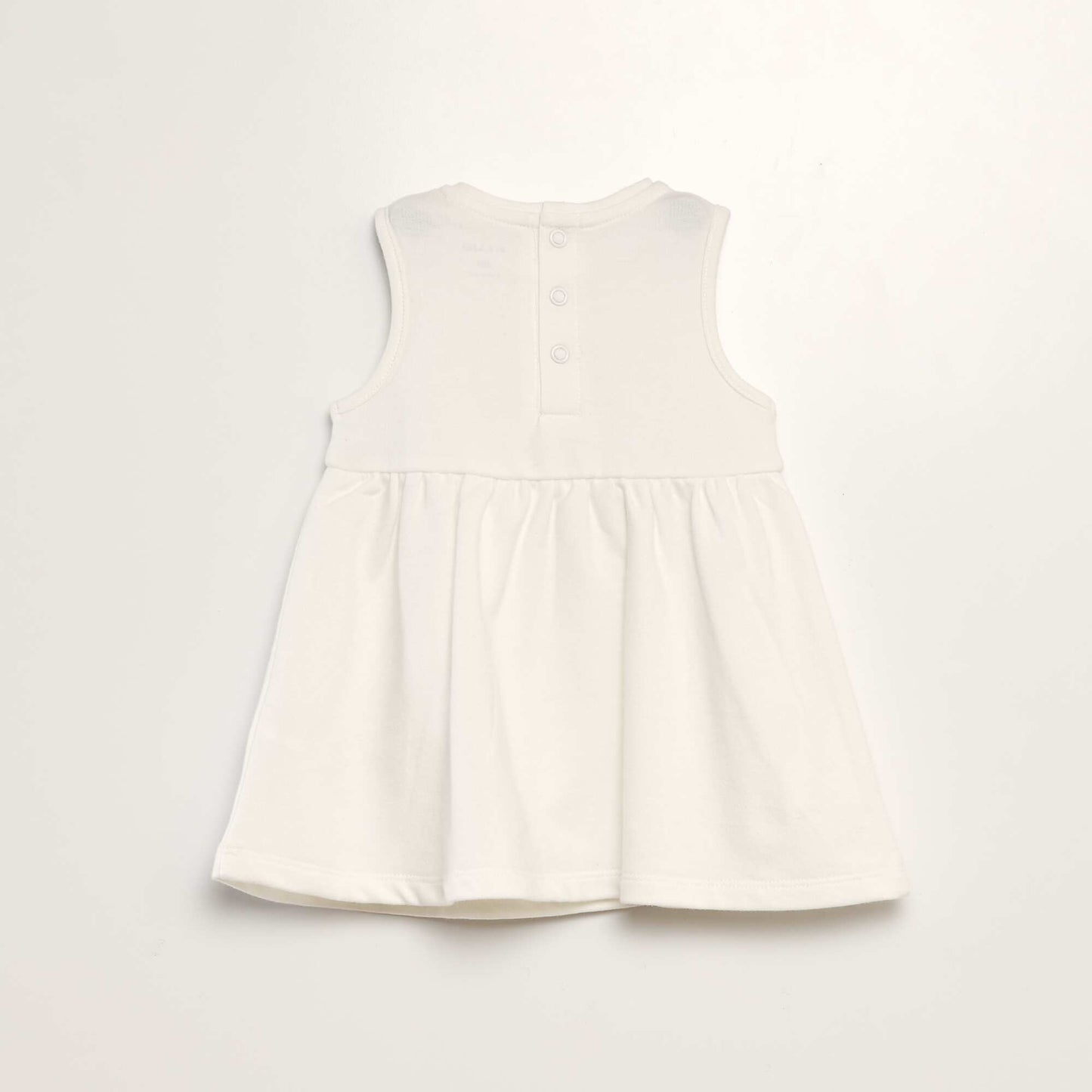 Robe évasée sans manches BLANC