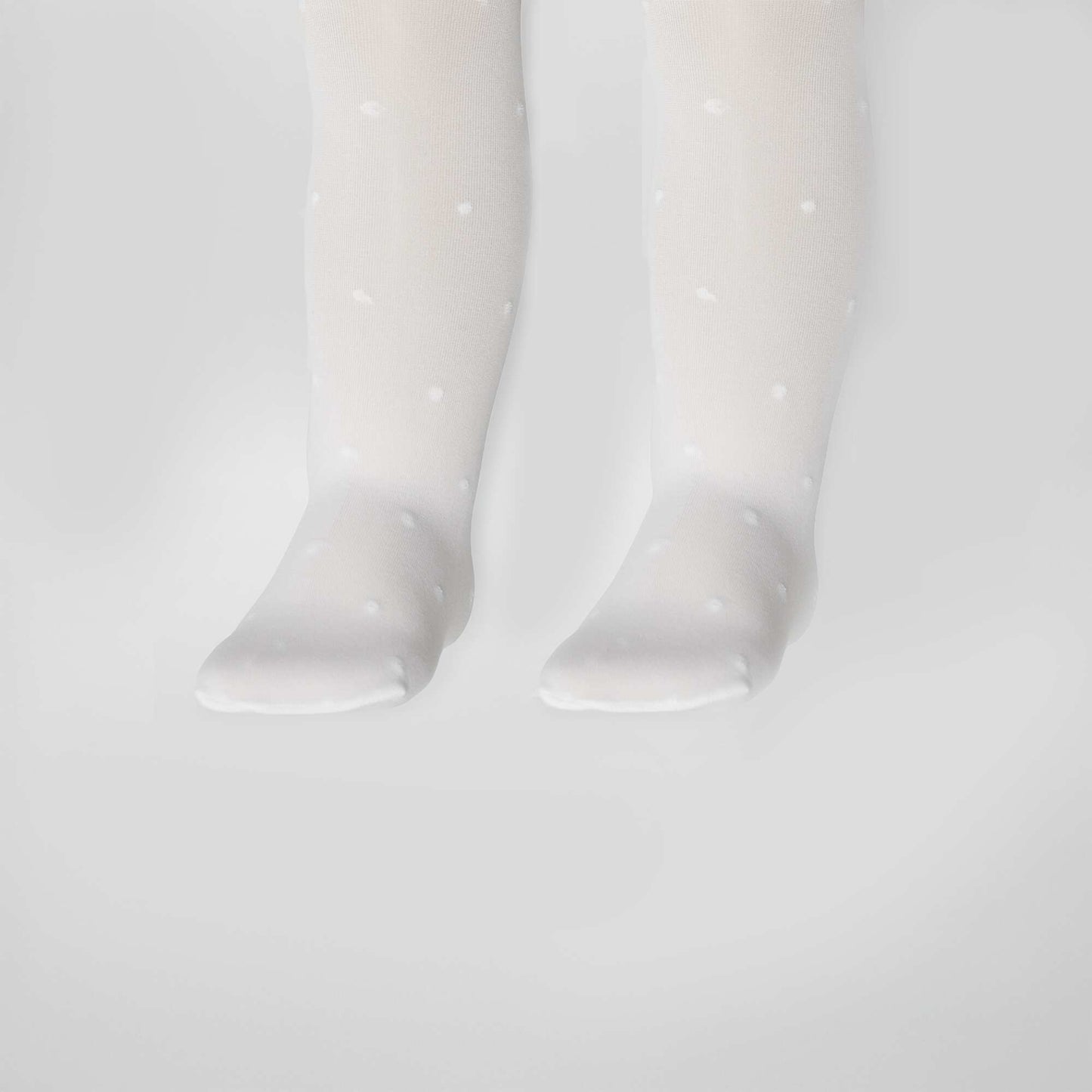 Lot de 2 paires de collants légers fantaisie BLANC