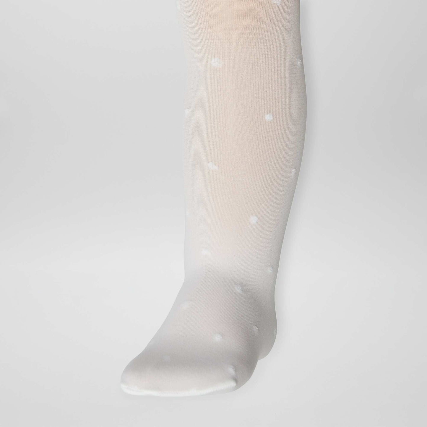 Lot de 2 paires de collants légers fantaisie BLANC