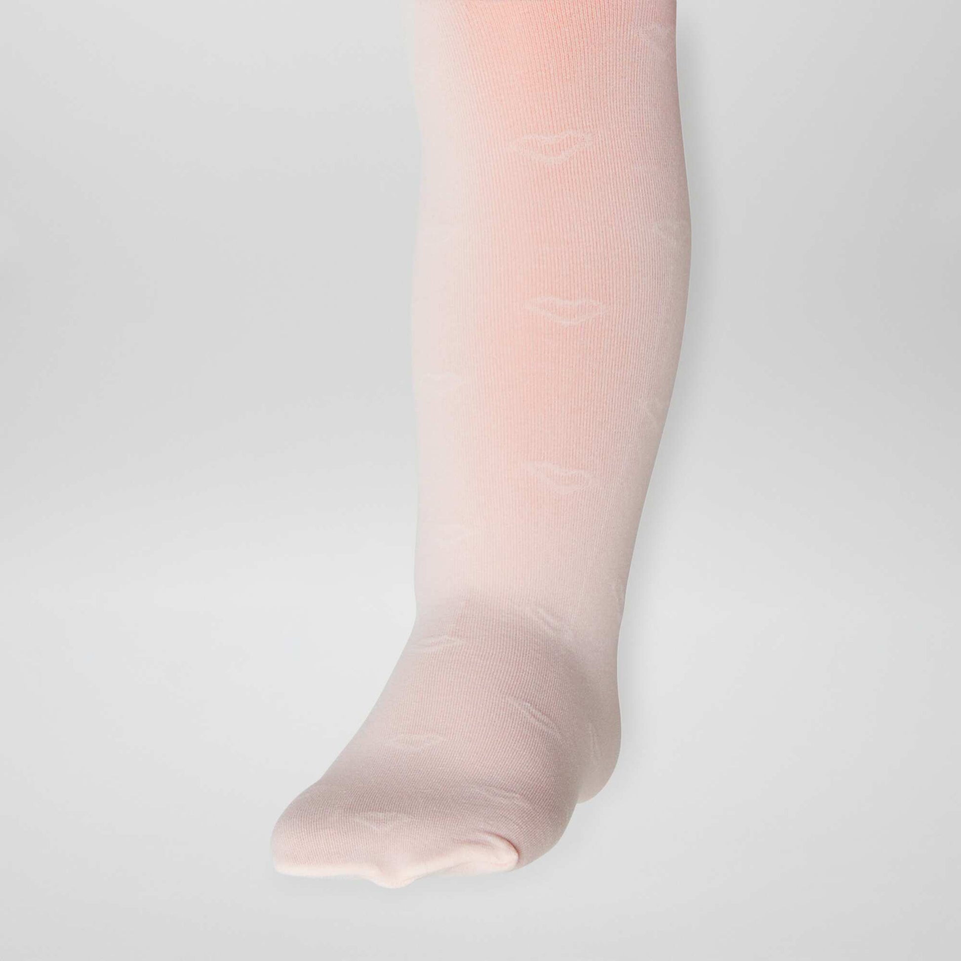 Lot de 2 paires de collants légers fantaisie ROSE