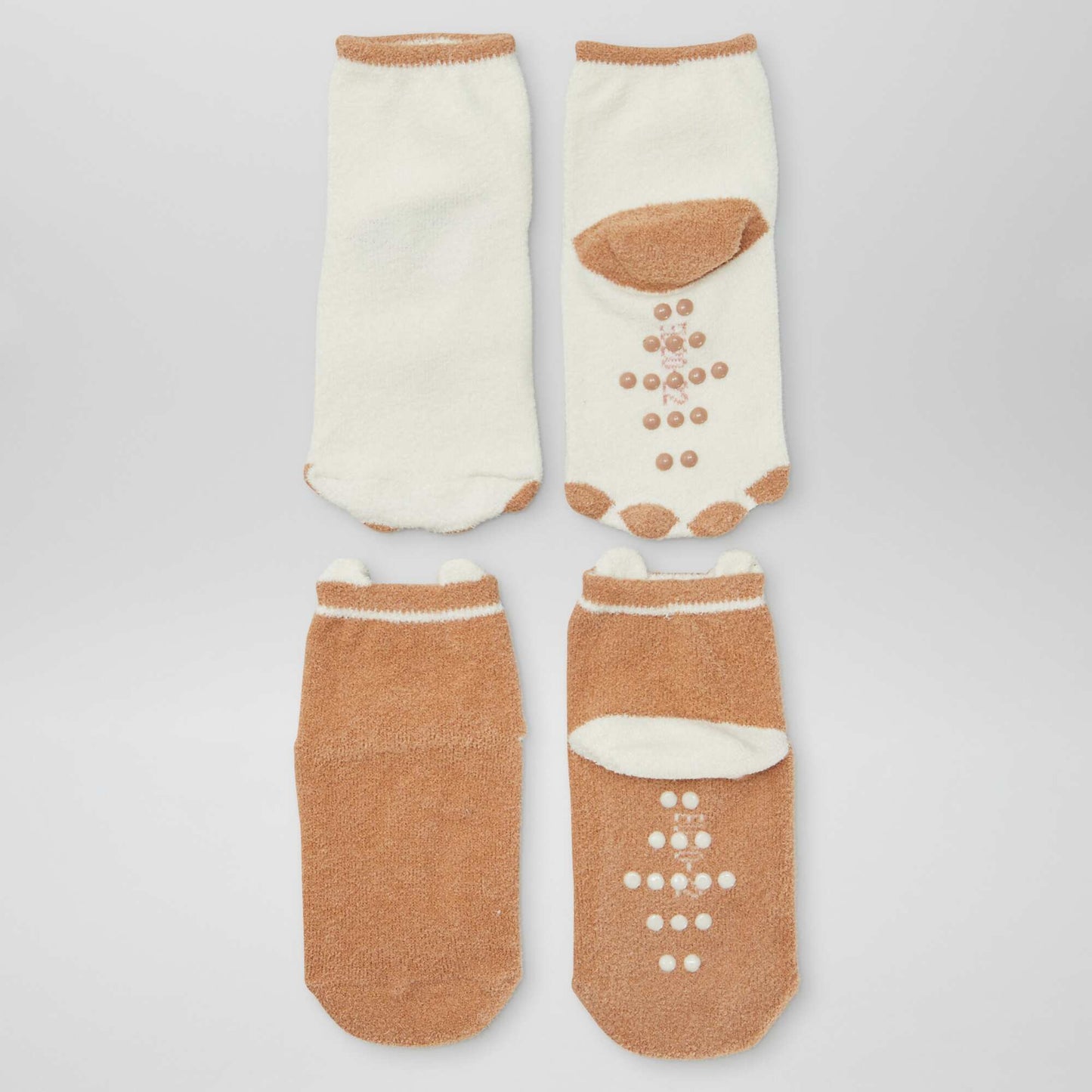 Chaussettes antidérapantes MARRON