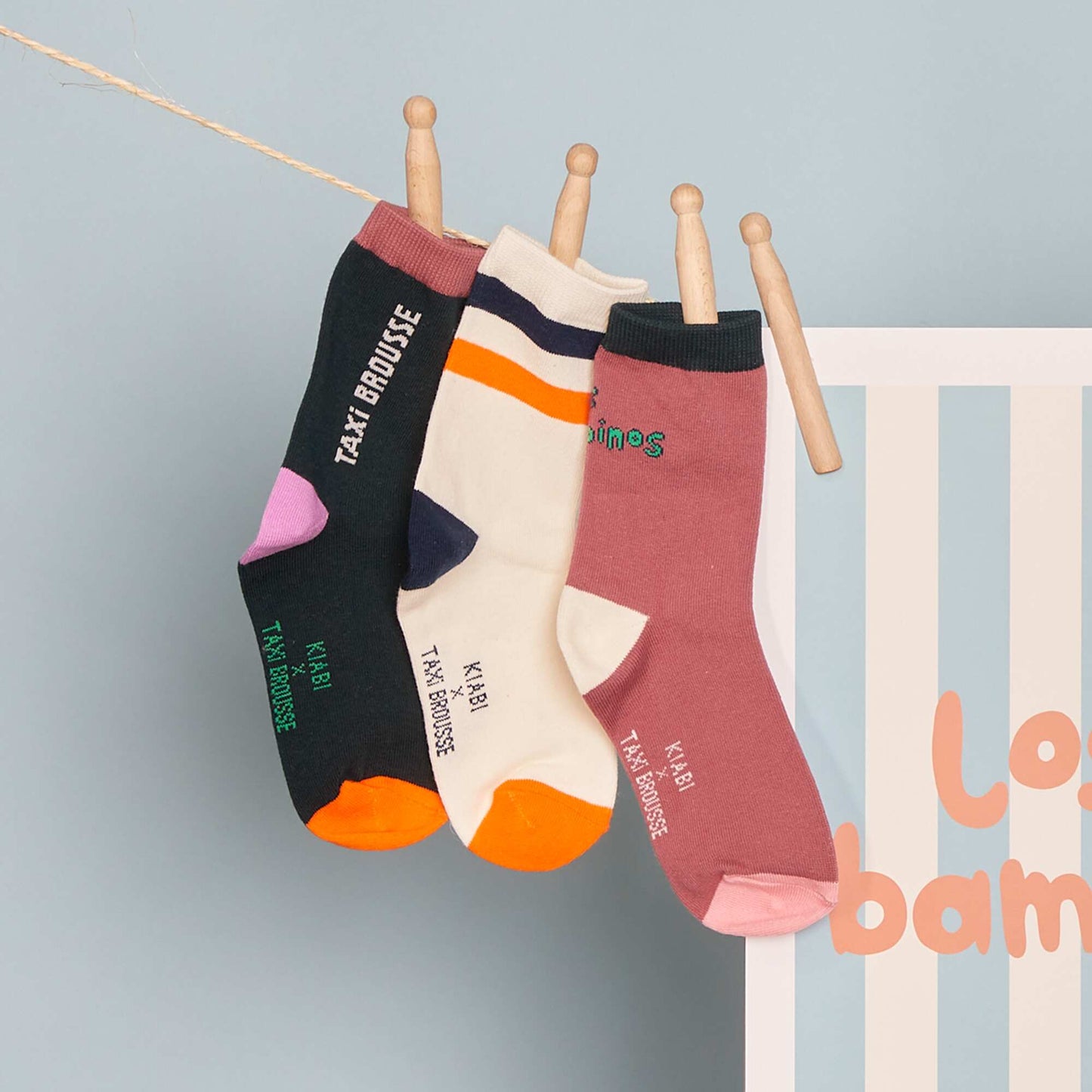 Lot de 3 chaussettes - Taxi Brousse VERT
