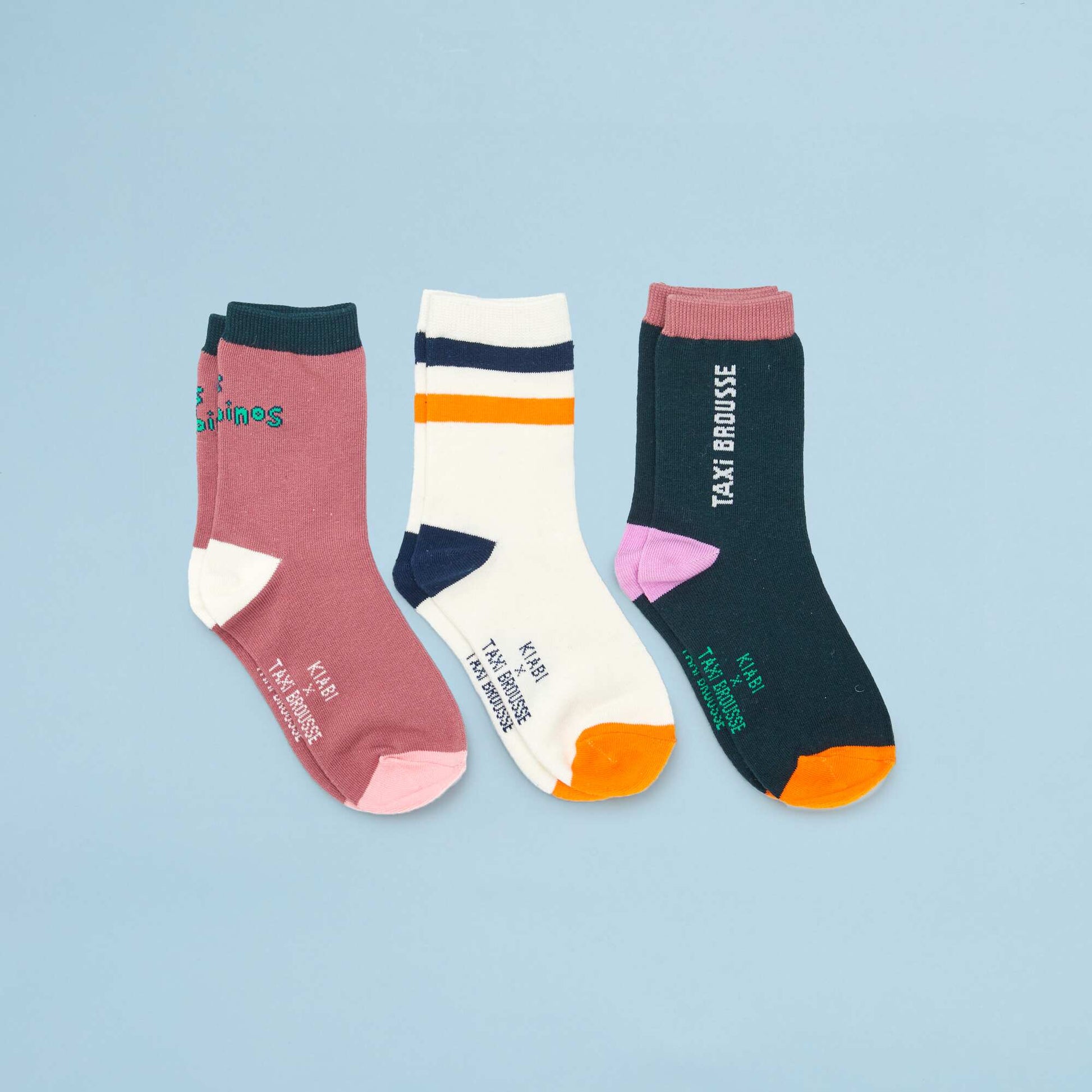 Lot de 3 chaussettes - Taxi Brousse VERT
