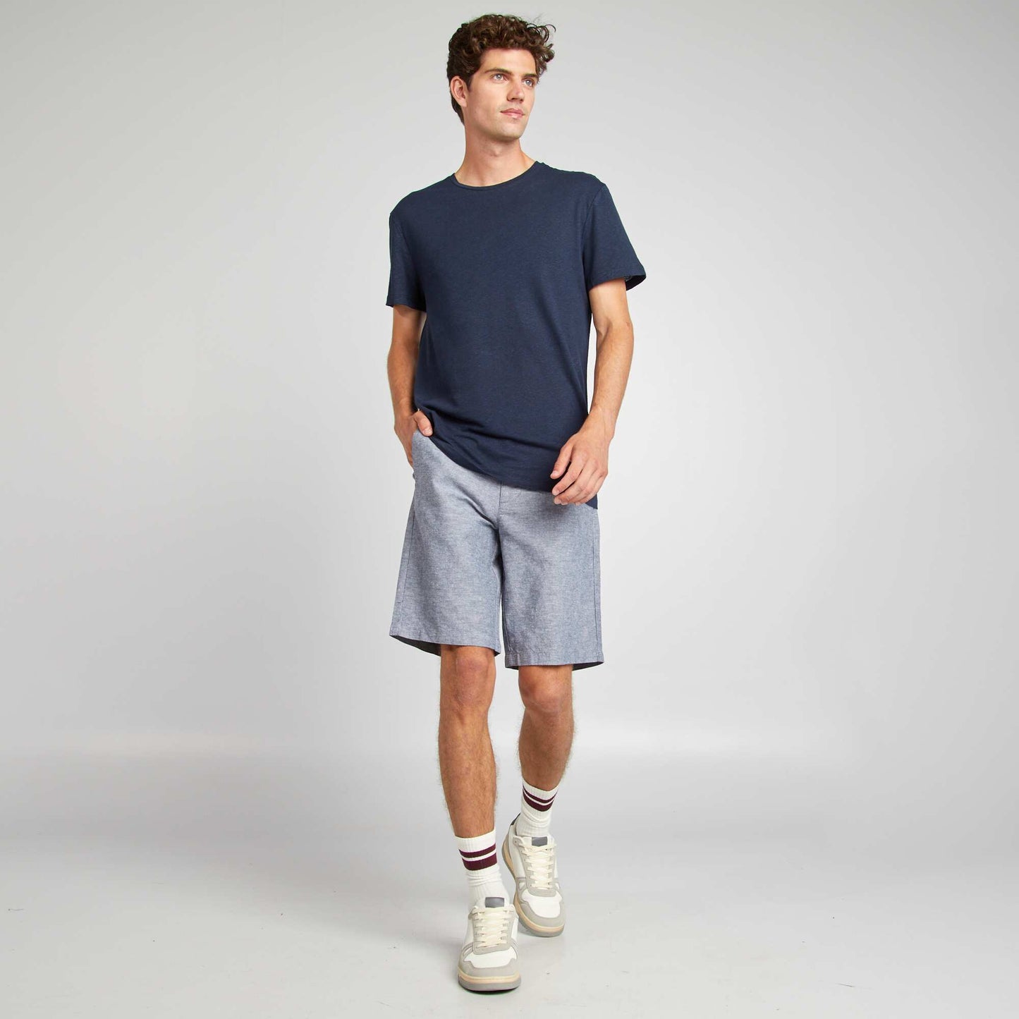 Bermuda chino GRIS BLEU