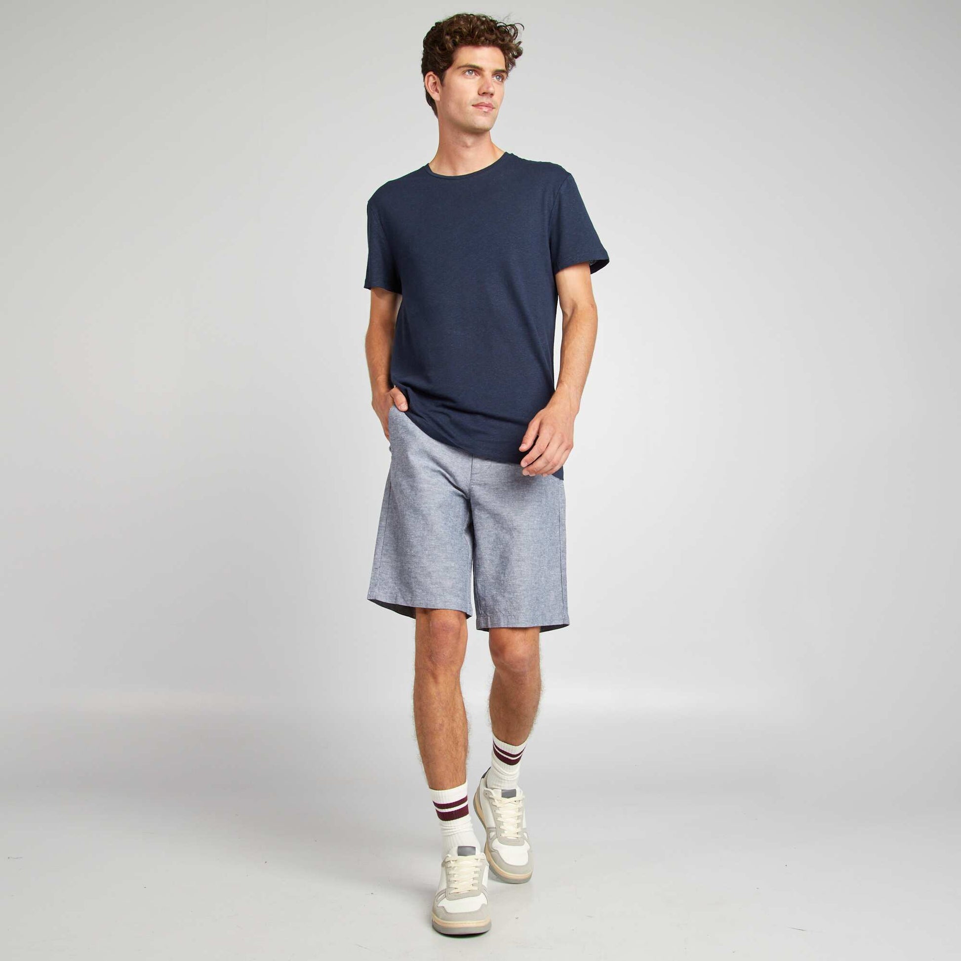 Bermuda chino GRIS BLEU